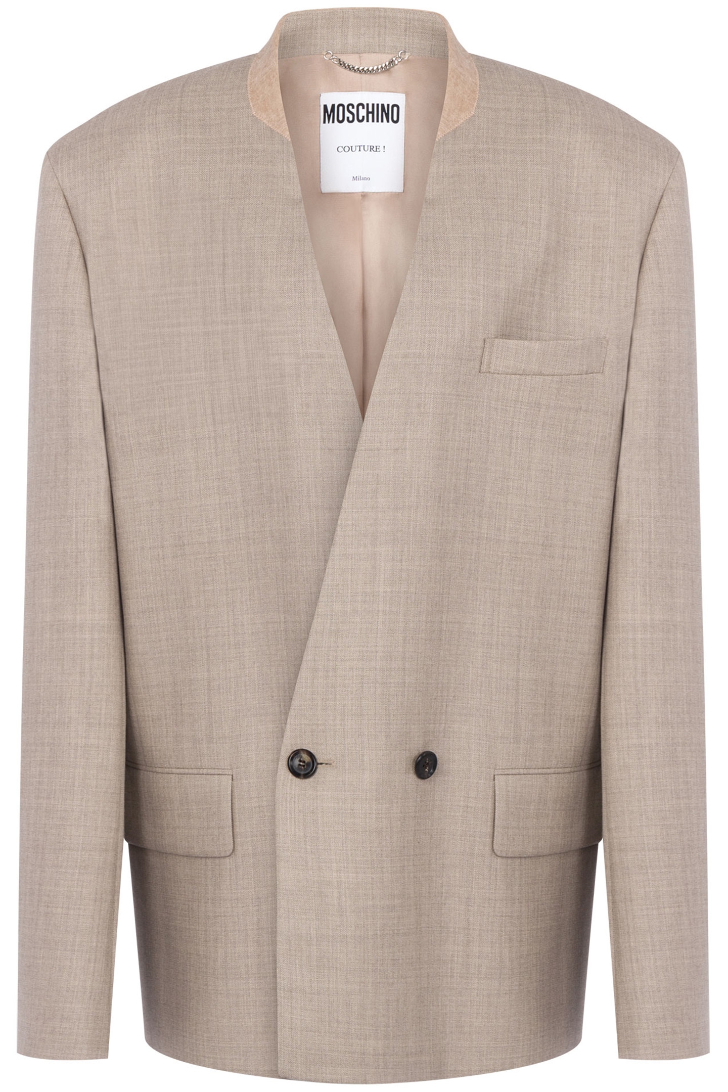 YARN-DYED WOOL CANVAS JACKET BEIGE 3