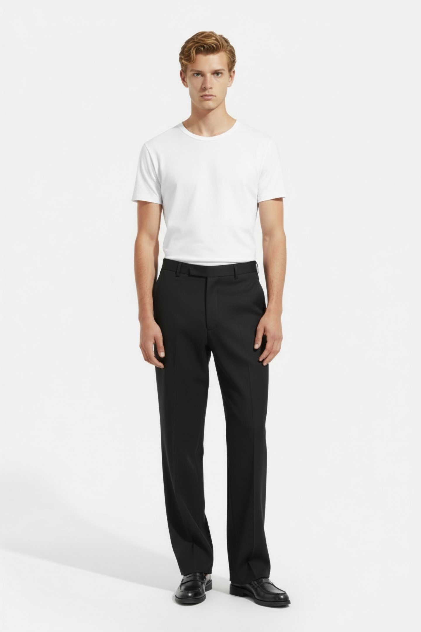 TUXEDO PANTS WITH STRAPS BLACK 1