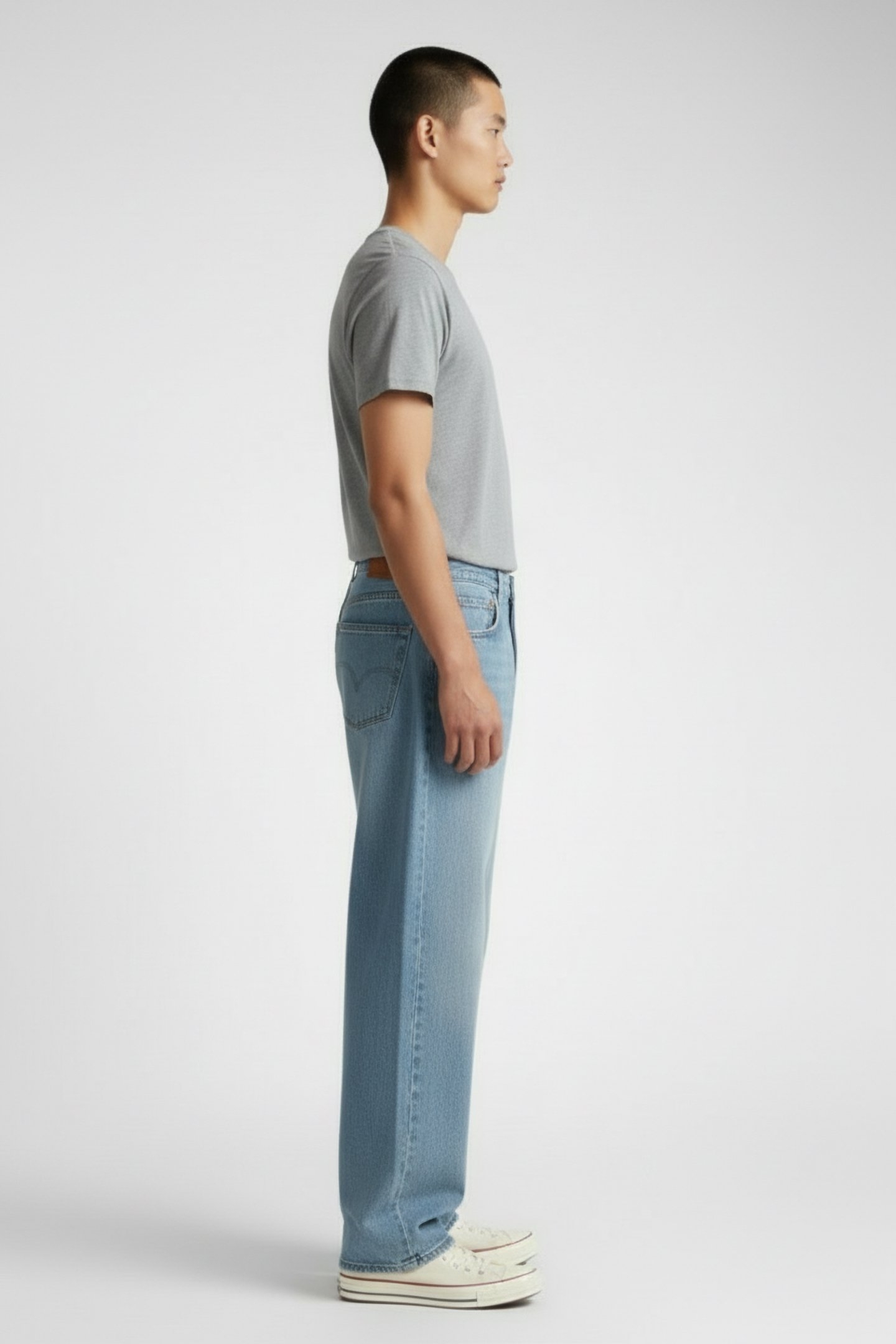 CUSTOM S/S TEE MEDIUM GREY MELANGE 3