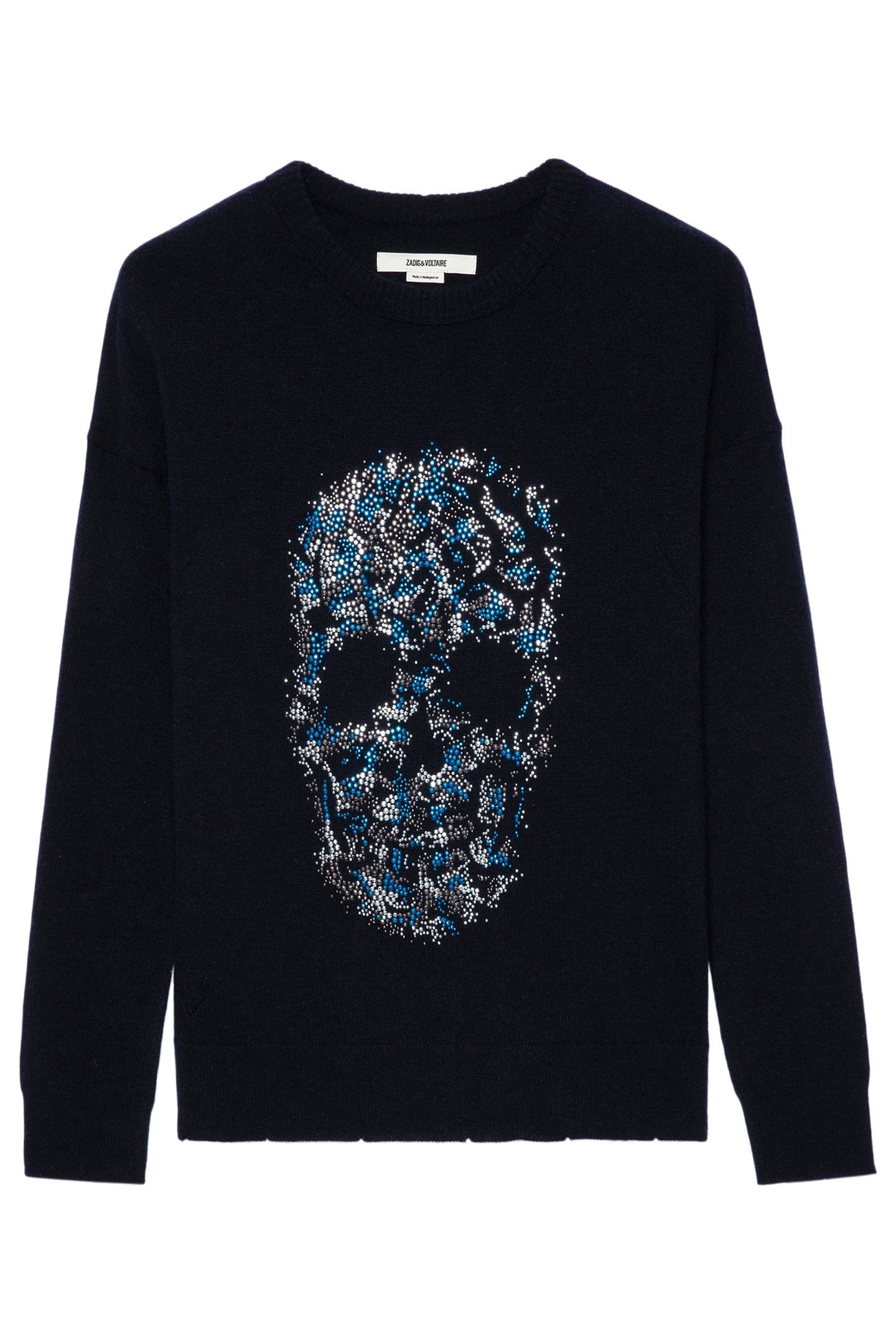 GABY MULTI SKULL STRASS SWEATER NAVY 4