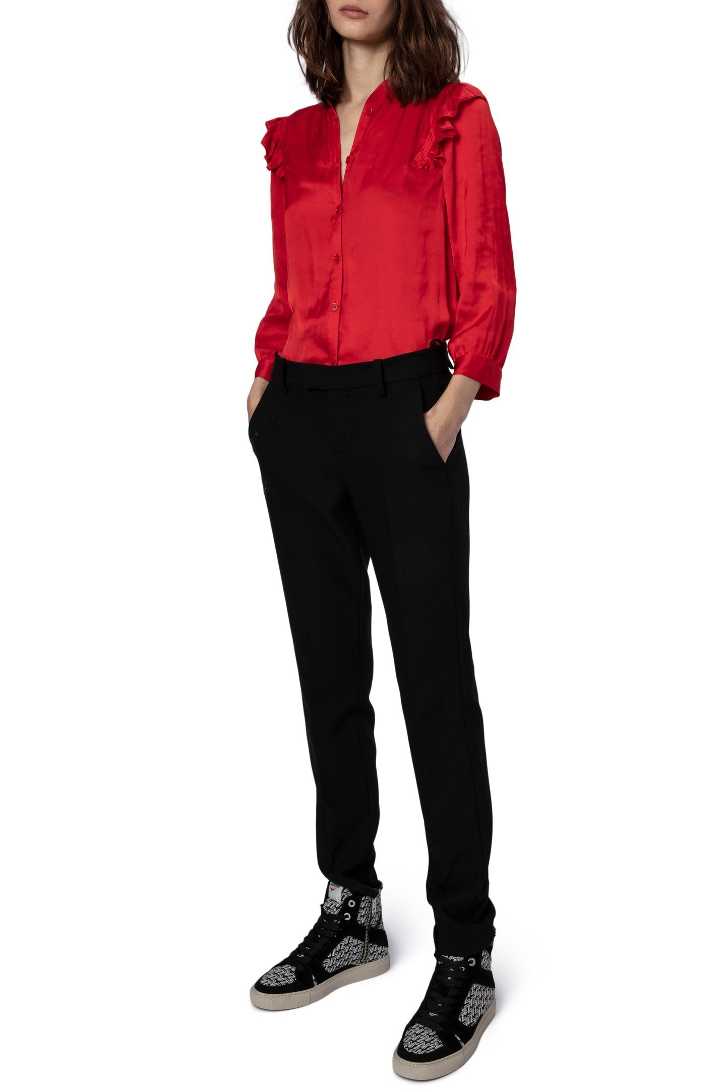 TYGG SATIN BLOUSE COQUELICOT 5