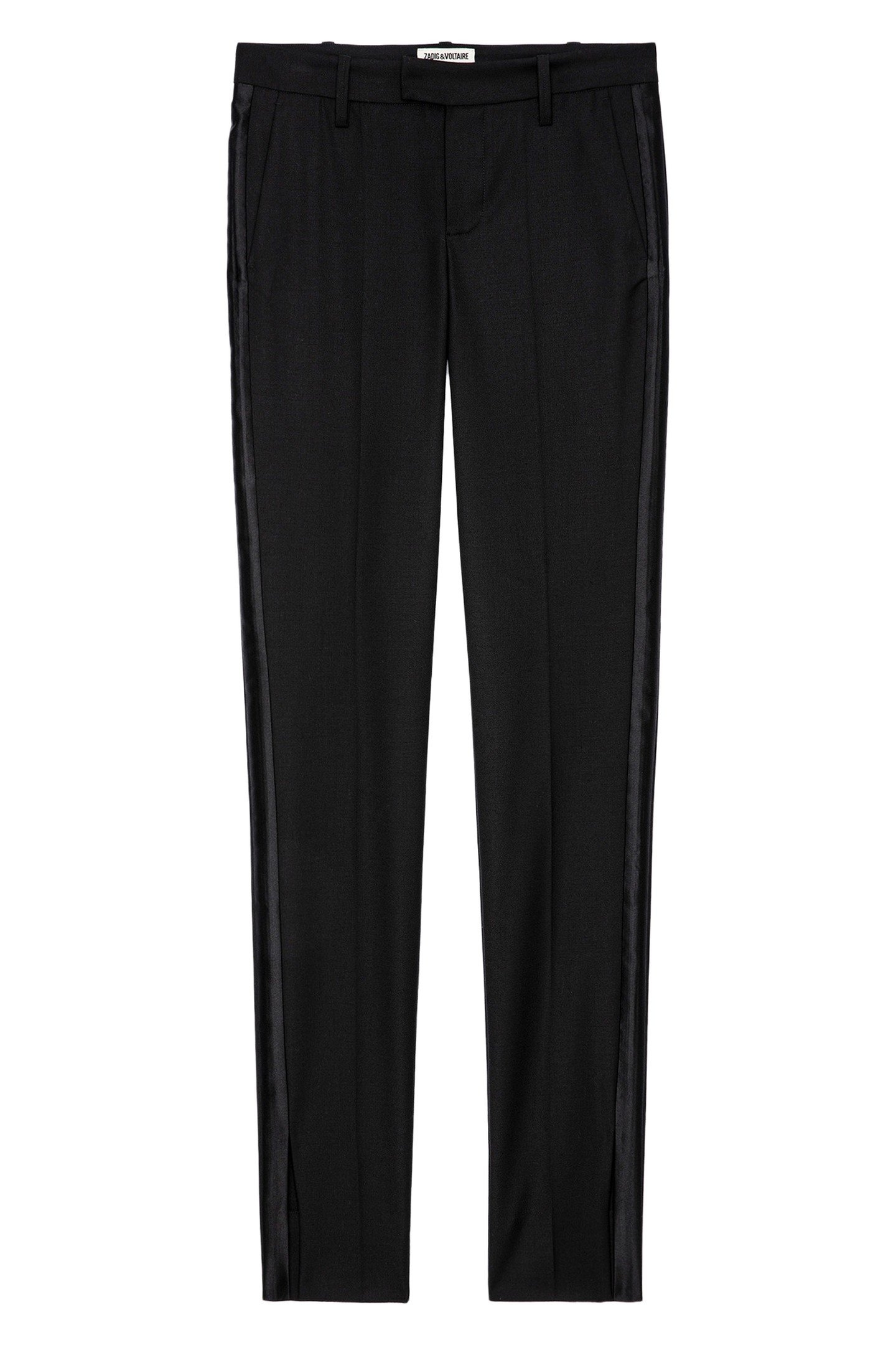 PRUNE SLIT SMOKING PANTS NOIR 5