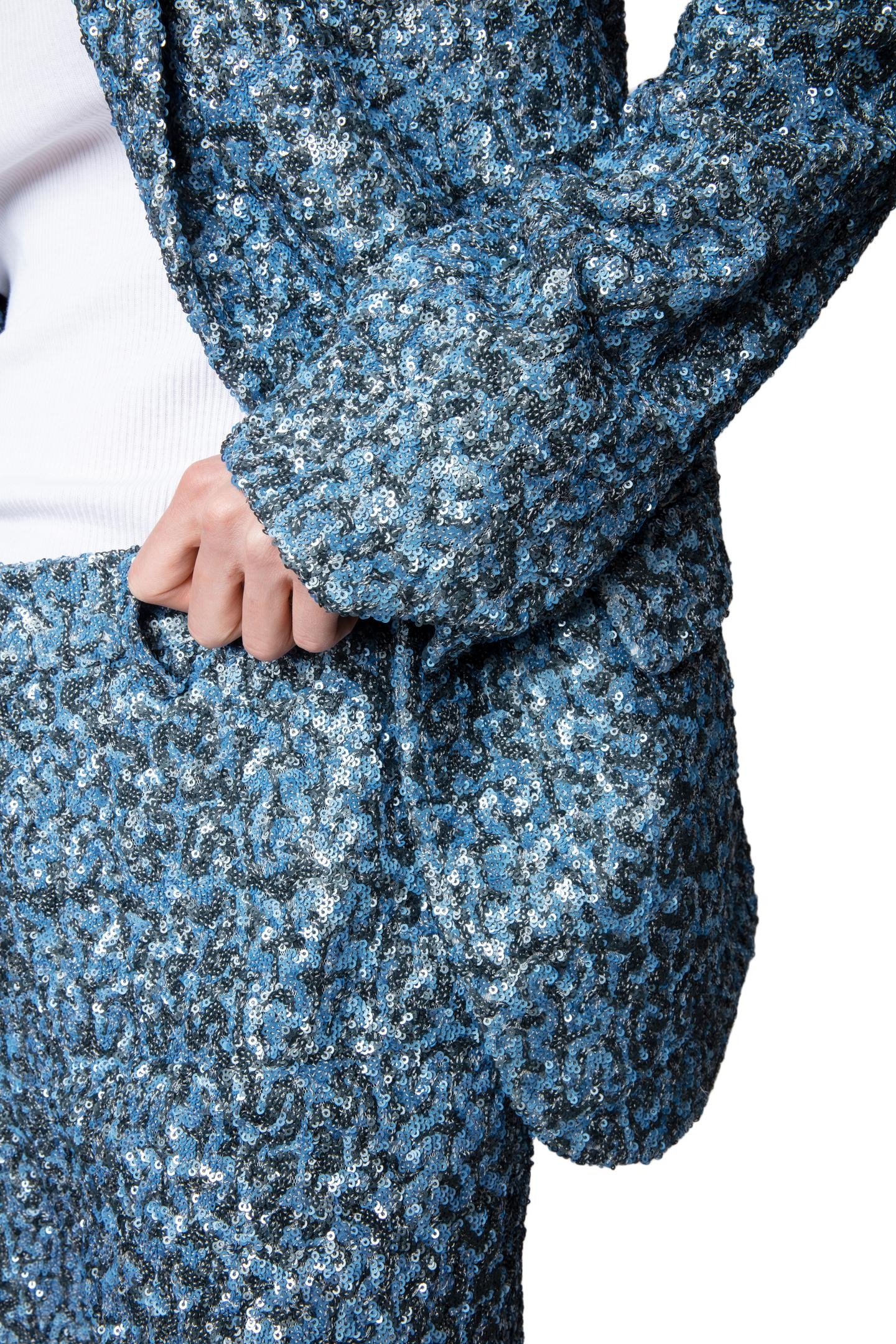 VANILLE SEQUINS OVERSIZED BLAZER DENIM 4