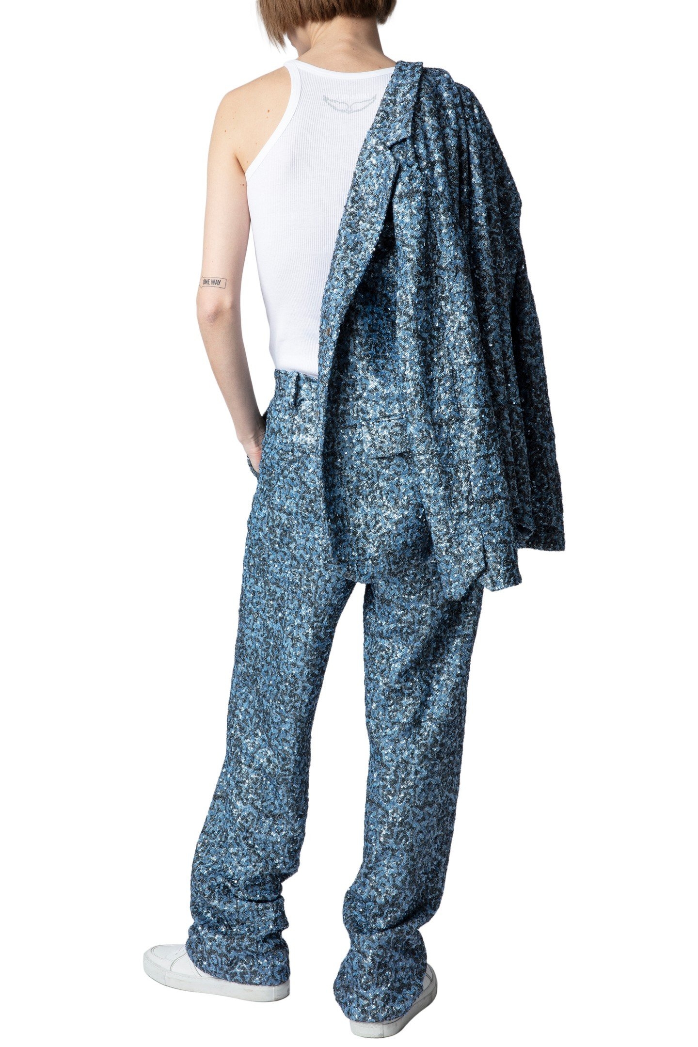 PETER LARGE SEQUINS PANTS DENIM 6