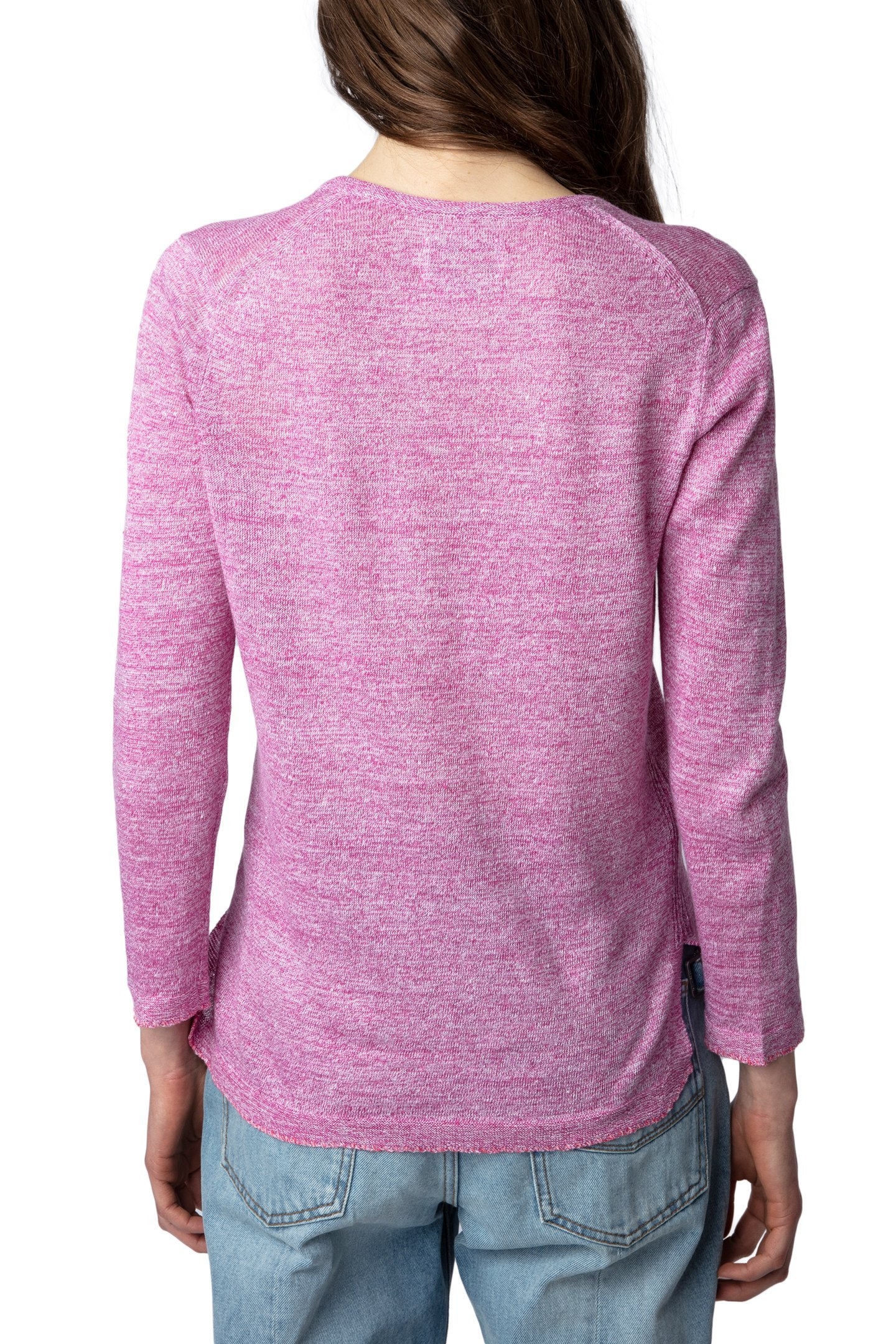AMBER LINEN PULLOVER ROSE 2