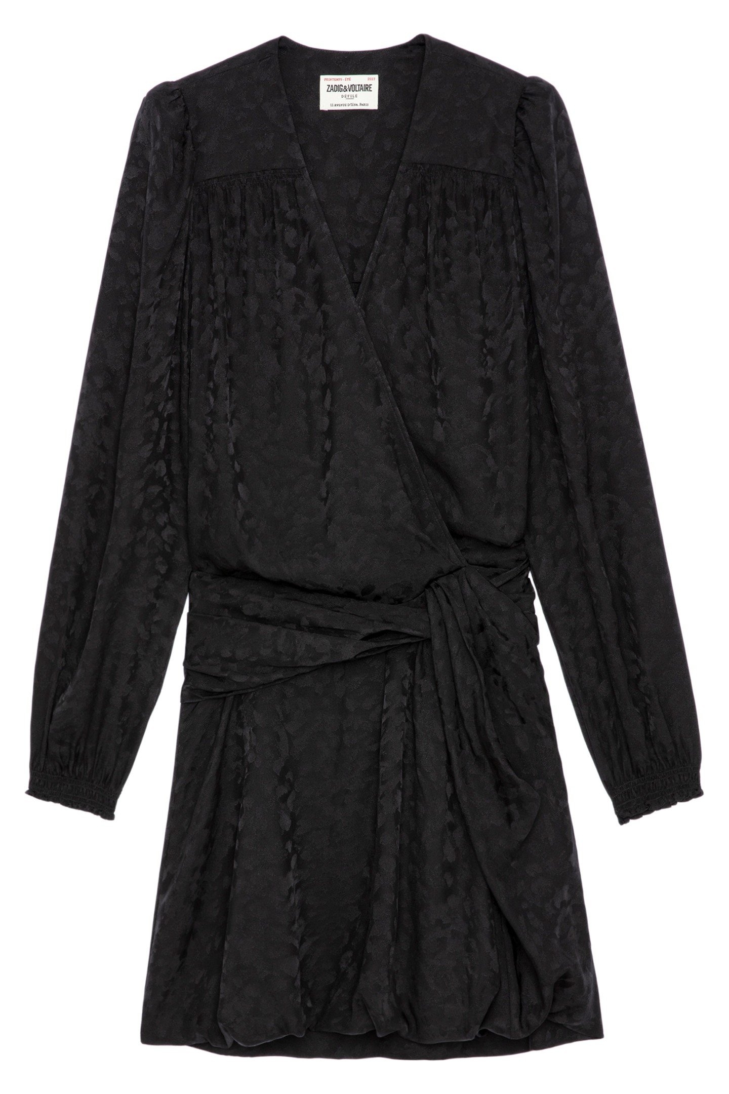 RECOL JACQUARD LEO DRESS NOIR 4