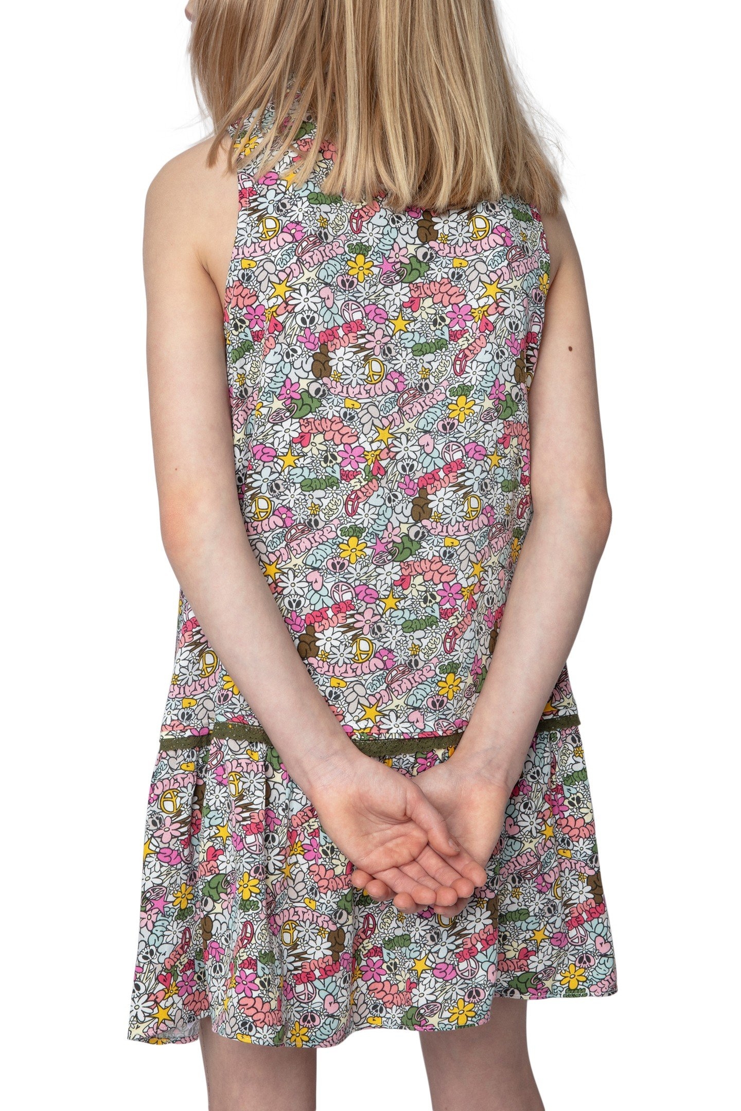 KARO GIRL DRESS MULTICOLOR 2