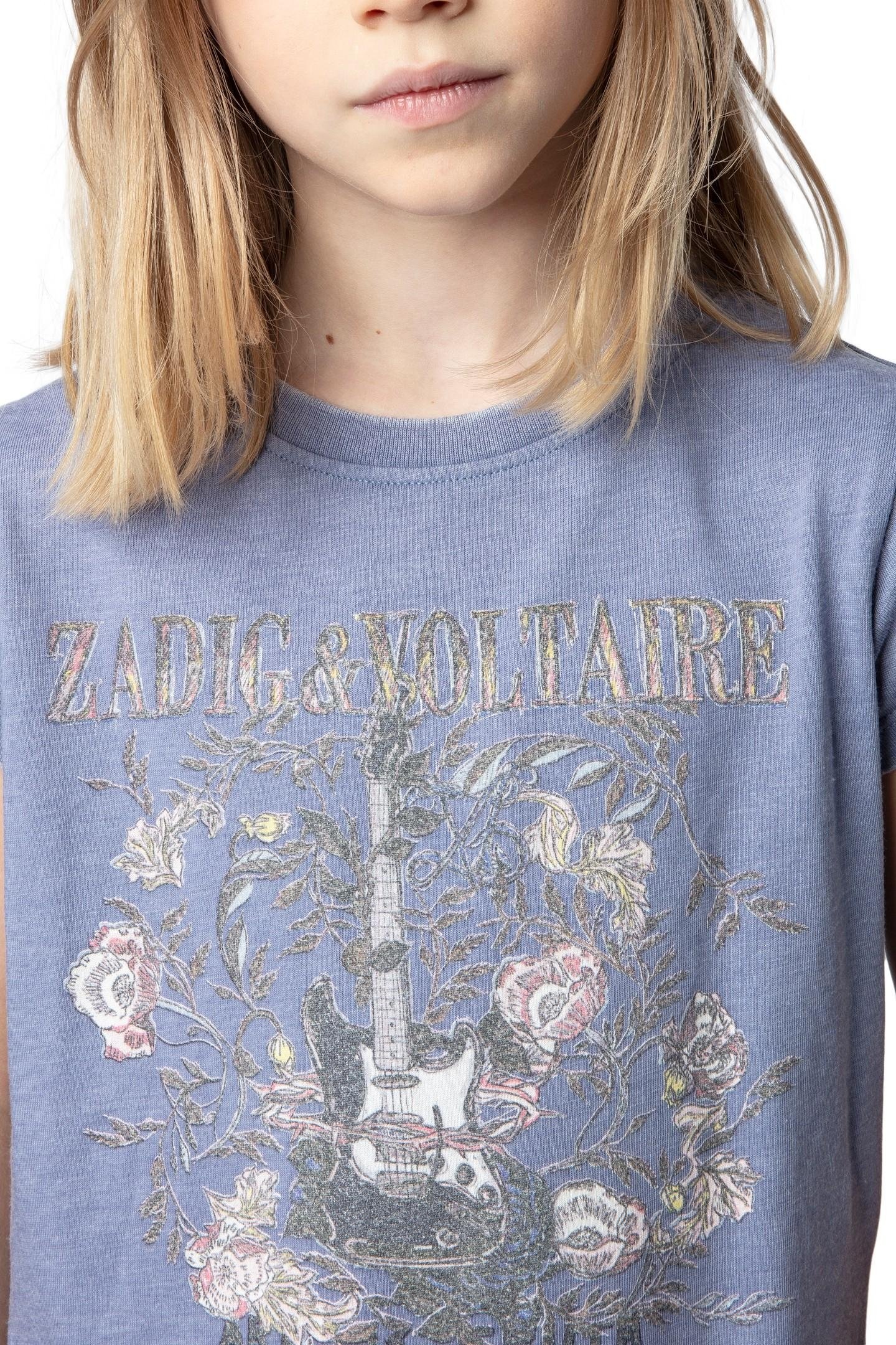 NIELS GIRL T-SHIRT BLUE DE GRIS 7