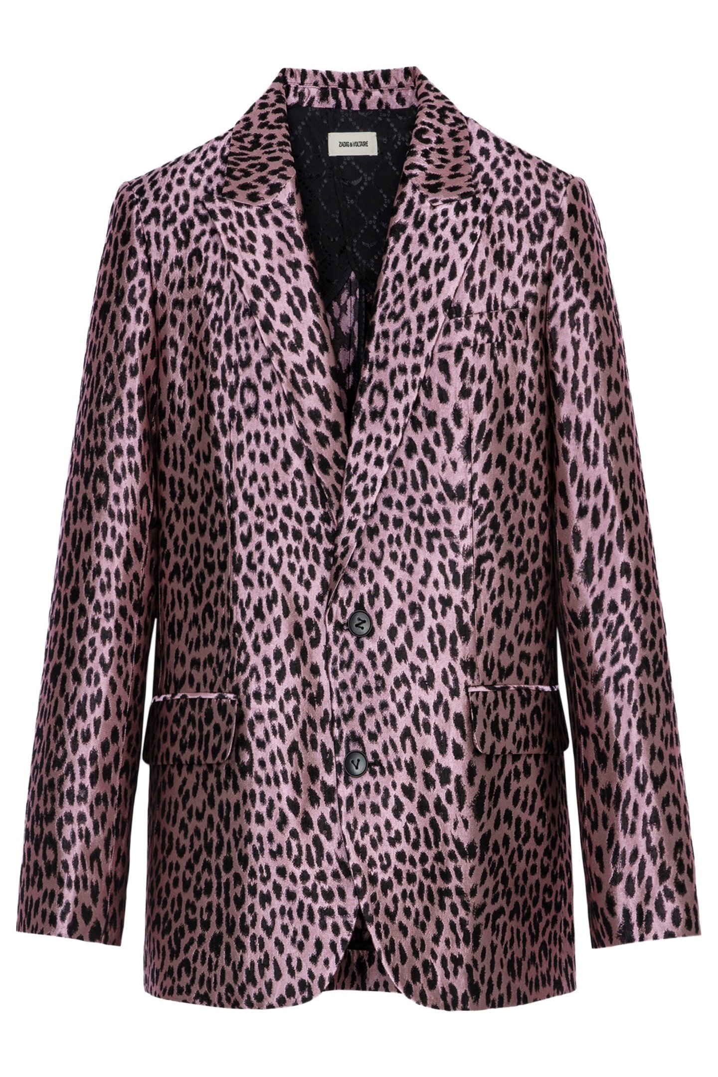 VEGY LEOPARD JACQUARD BLAZER ROSE 5