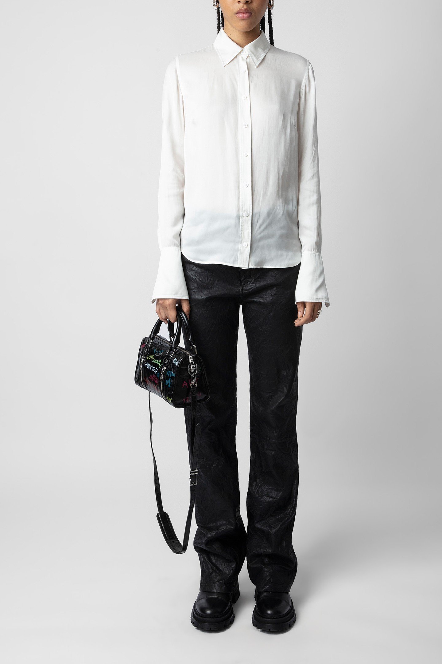 TASKO SATIN BUTTON DOWN SHIRT JUDO 2