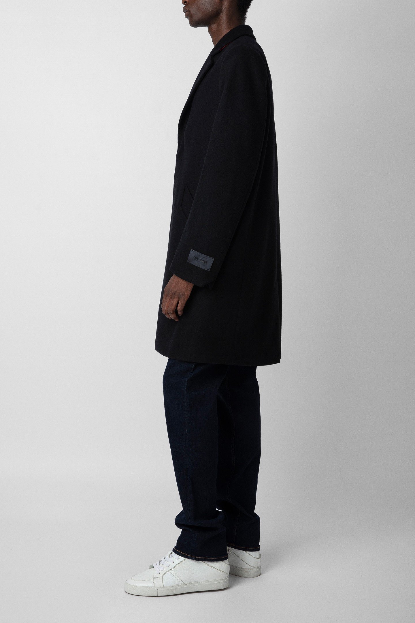 UNISEX MARLYH WOOL FANTAISIE COAT NOIR 6