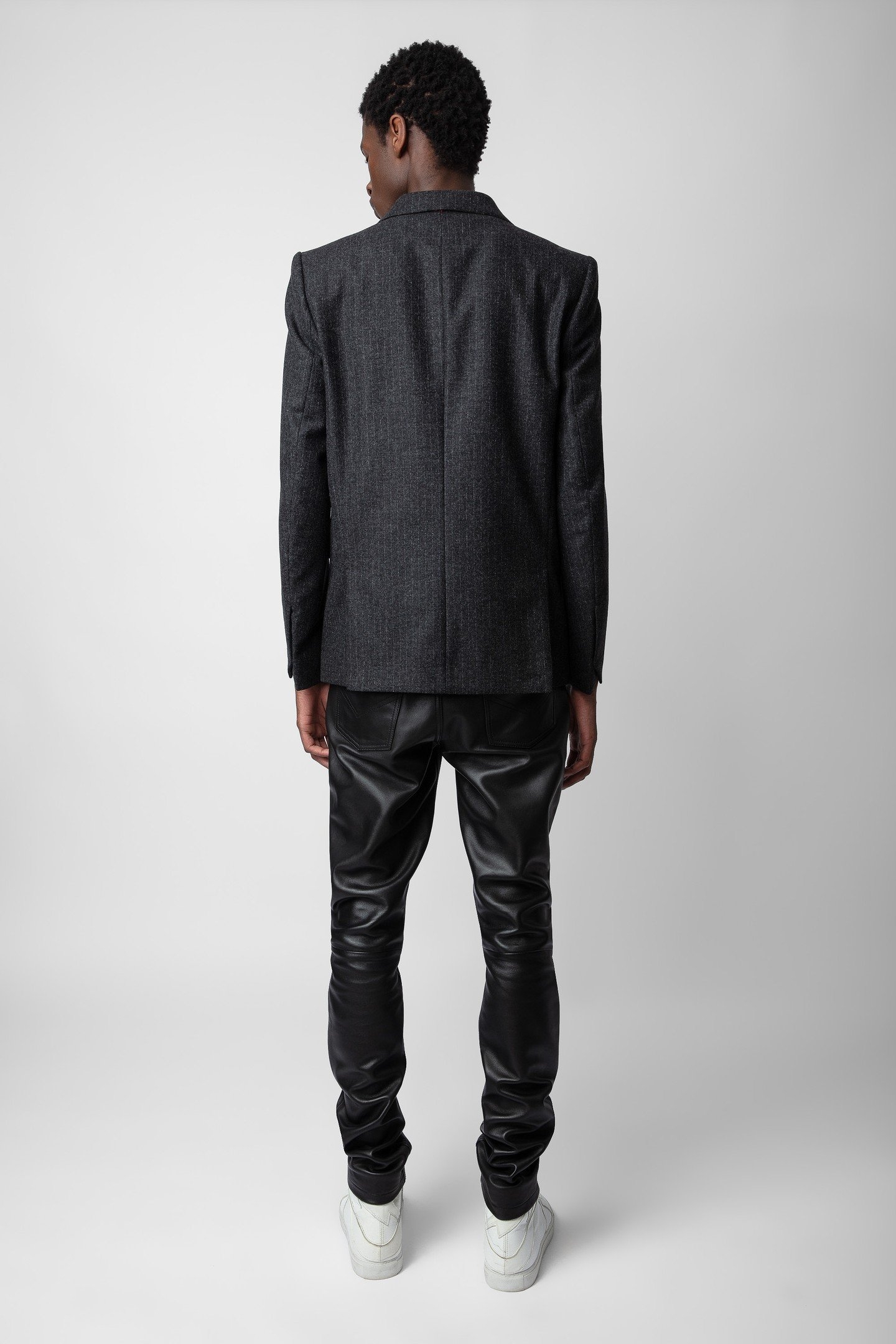 UNISEX VIKS WOOL FLANNEL STRIPE ANTHRACITE 6