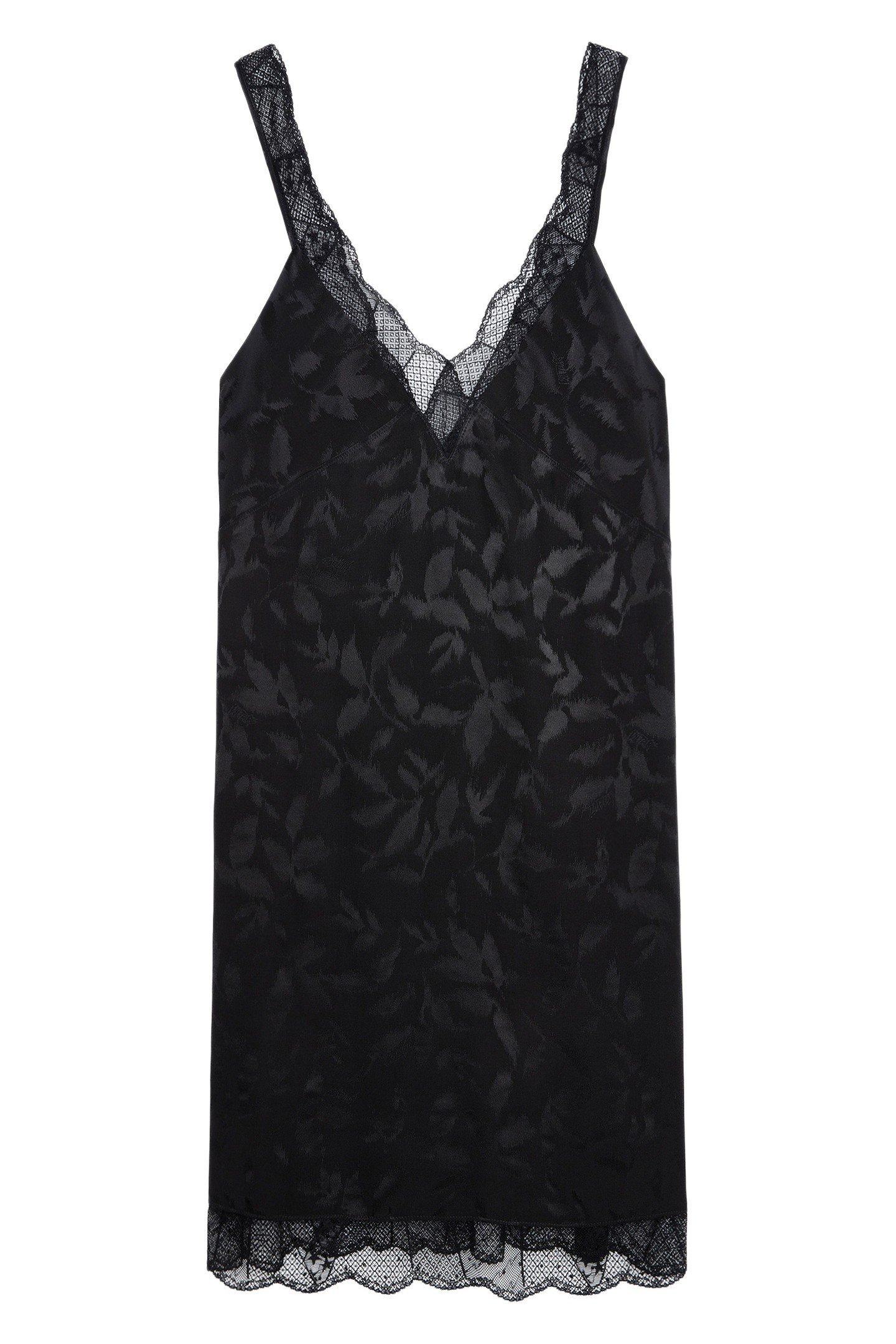RENELLE JACQUARD IKAT STRASS DRESS NOIR 4