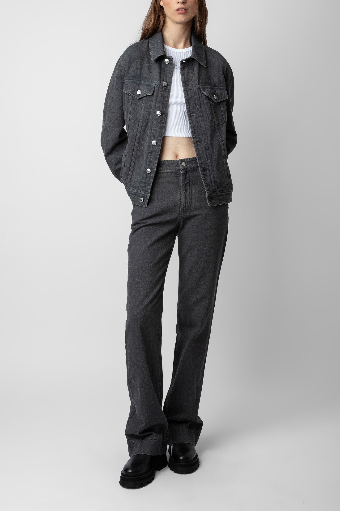 KASE COTON TWILL JACKET ARDOISE 2