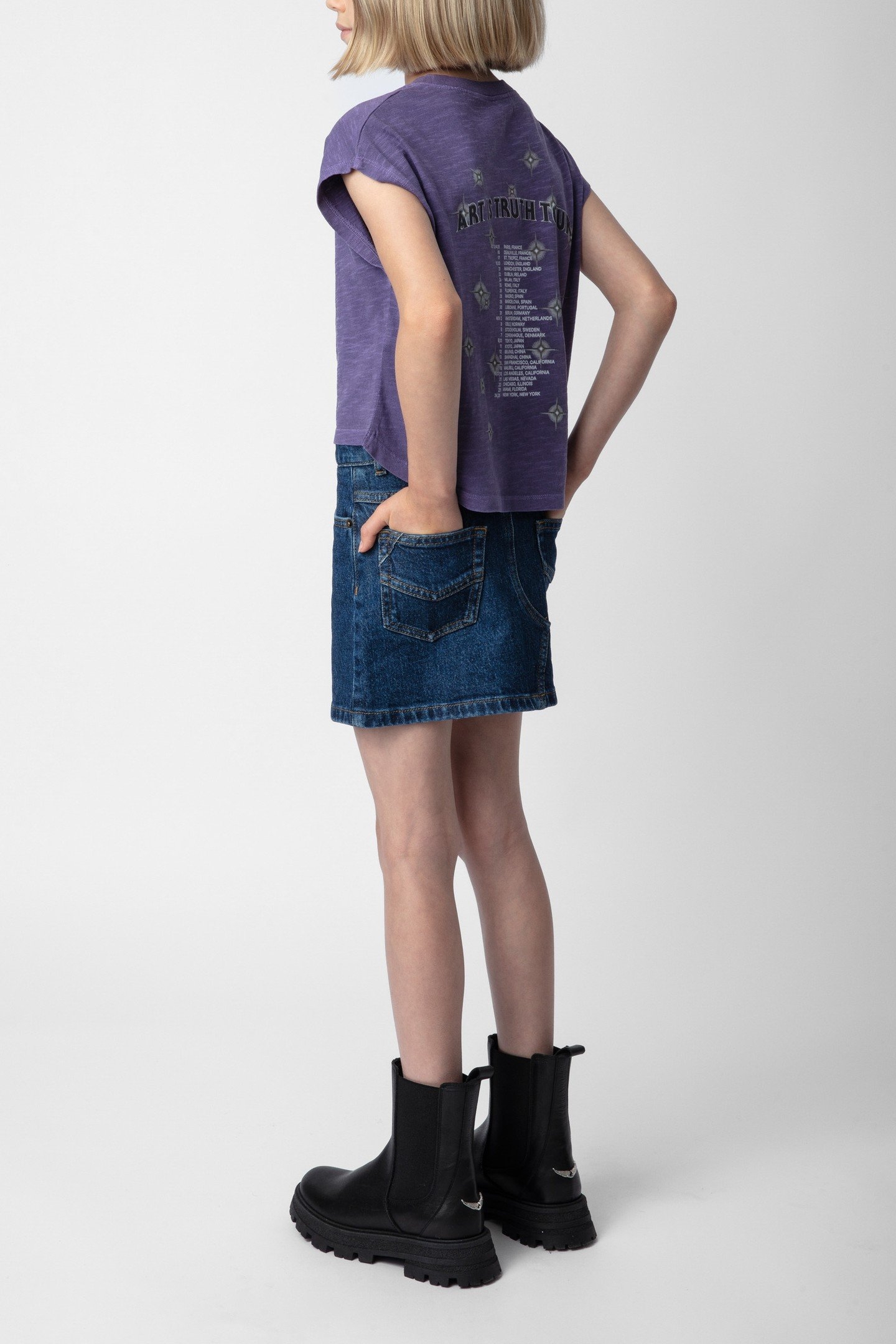 ANN GIRLS DENIM SKIRT BRUT 2