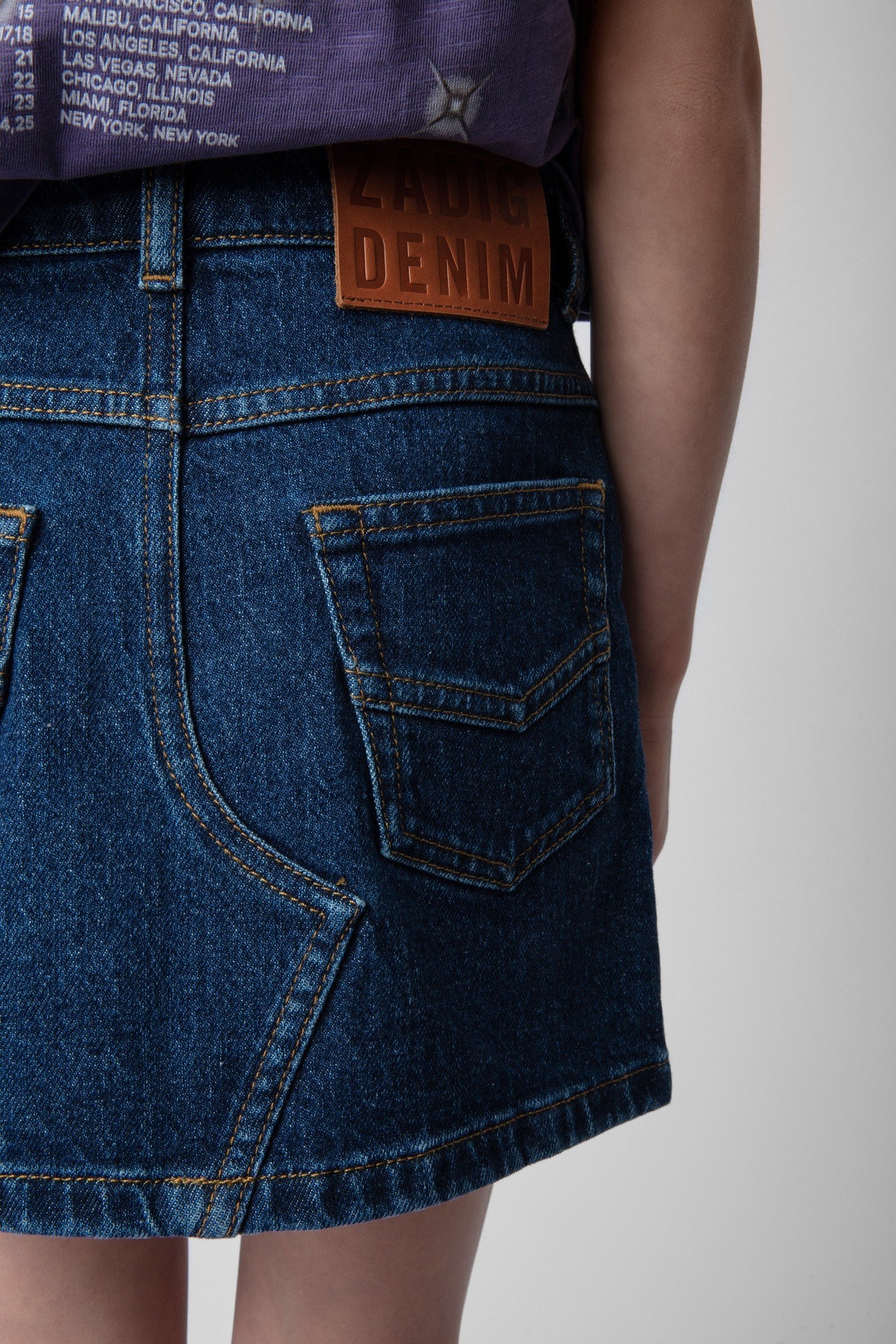 ANN GIRLS DENIM SKIRT BRUT 5