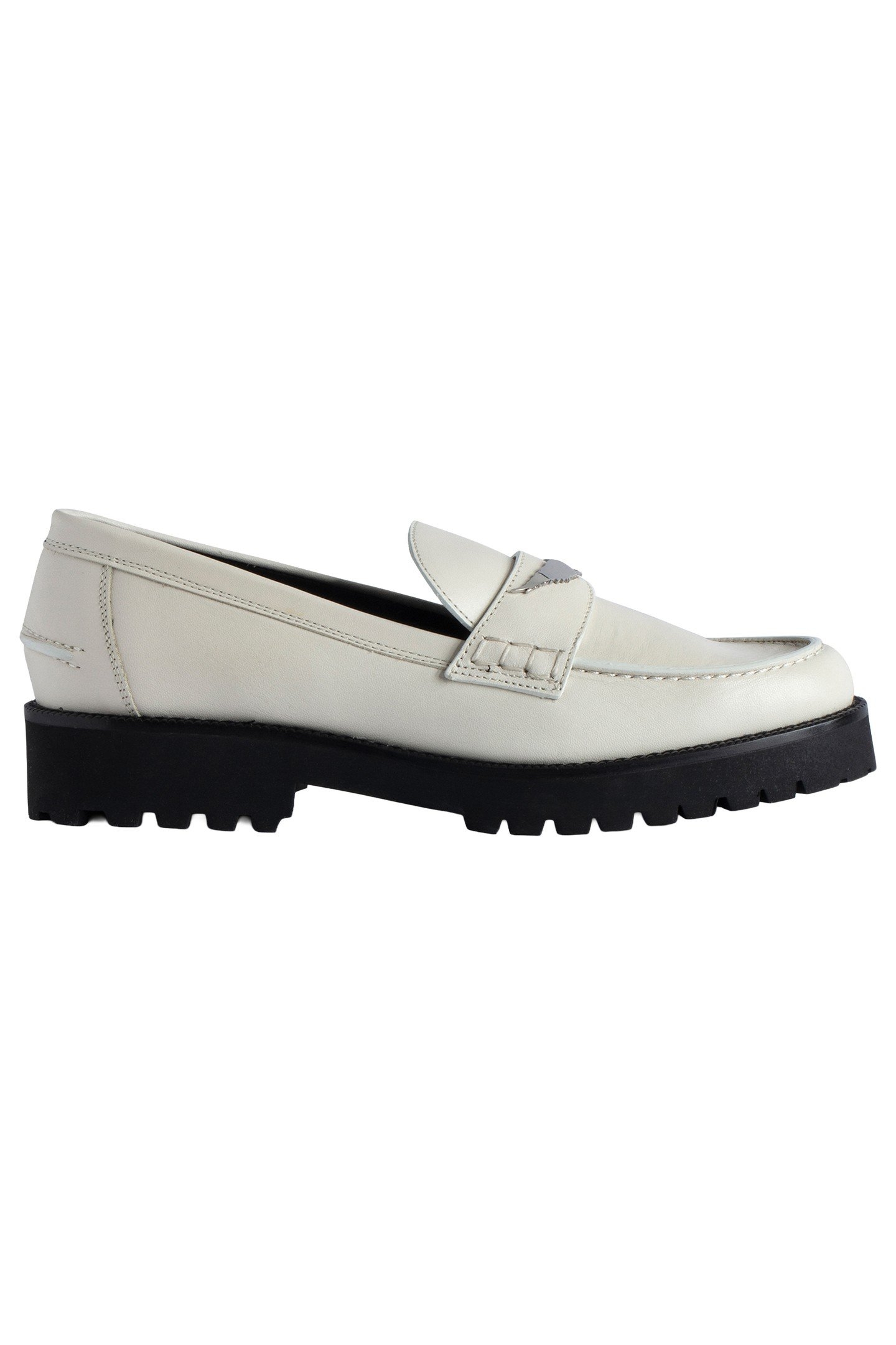 JOECASSIN SEMY-SHINY CALFSKIN LOAFERS ICE 1