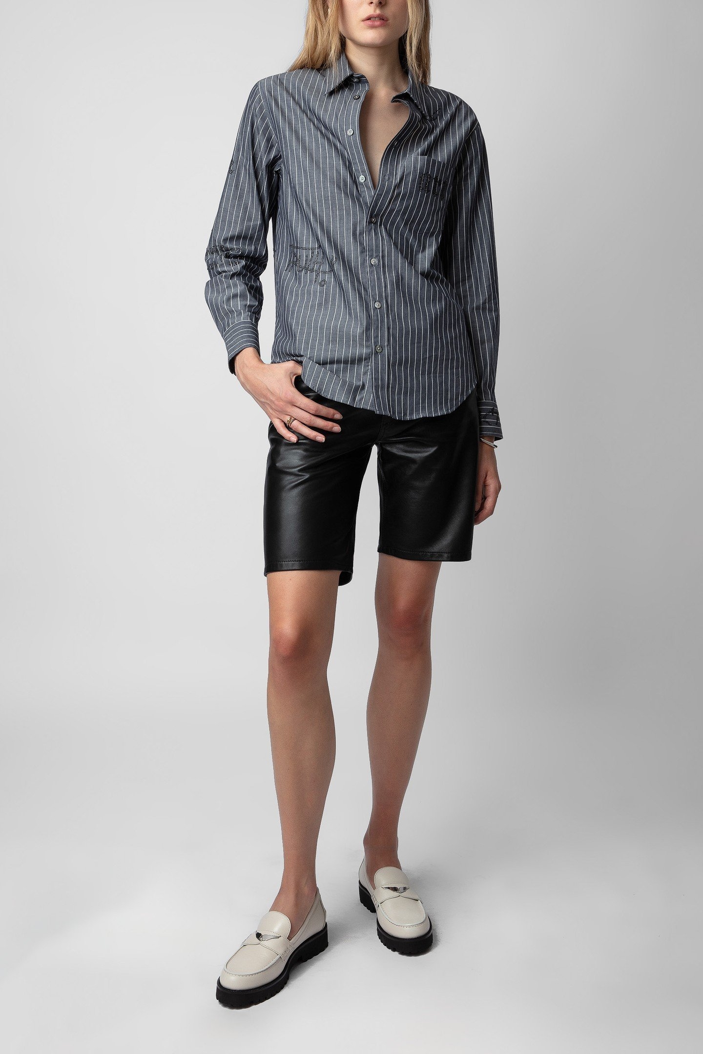 JOECASSIN SEMY-SHINY CALFSKIN LOAFERS ICE 4