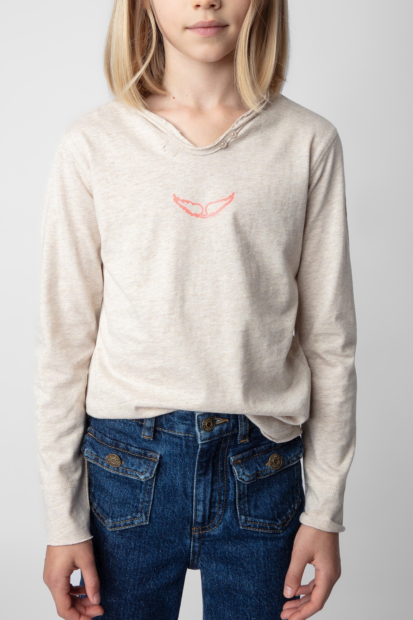 BOXO GIRLS LONG SLEEVES BEIGE 1