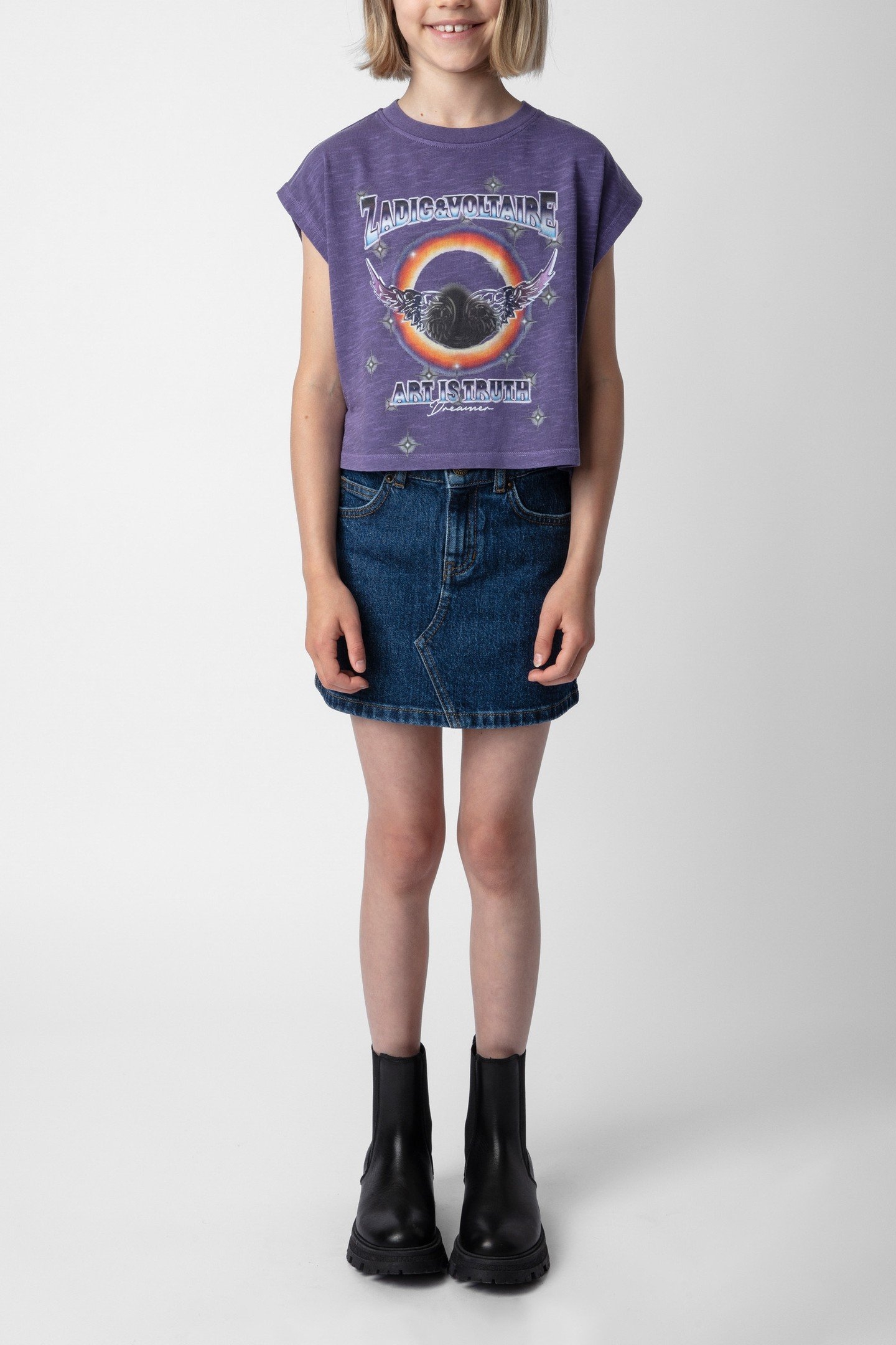 THYA GIRLS T-SHIRT VIOLET 3