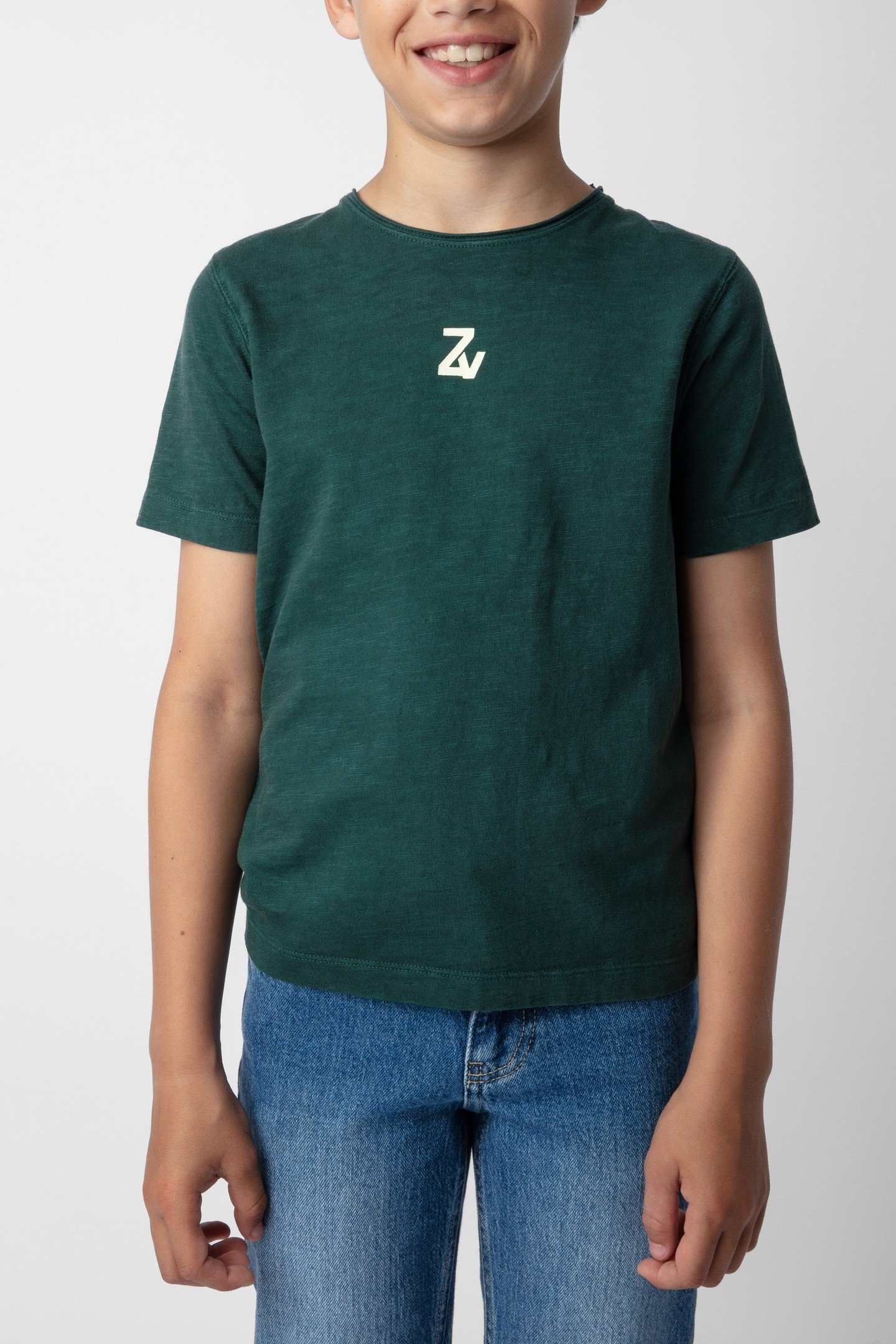 KITA BOYS T-SHIRT DARK GREEN 1