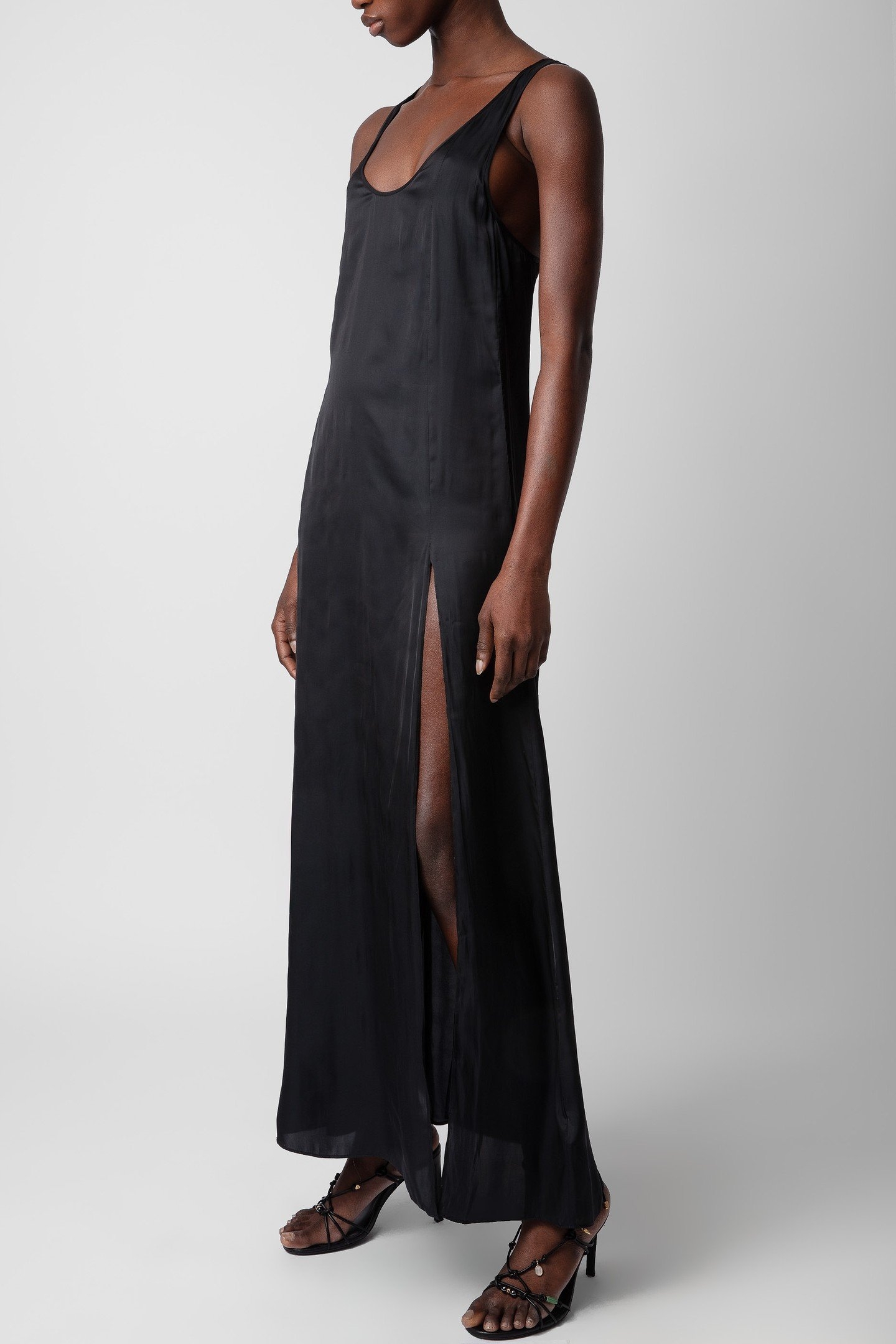 RARYS SATIN DRESS NOIR 3