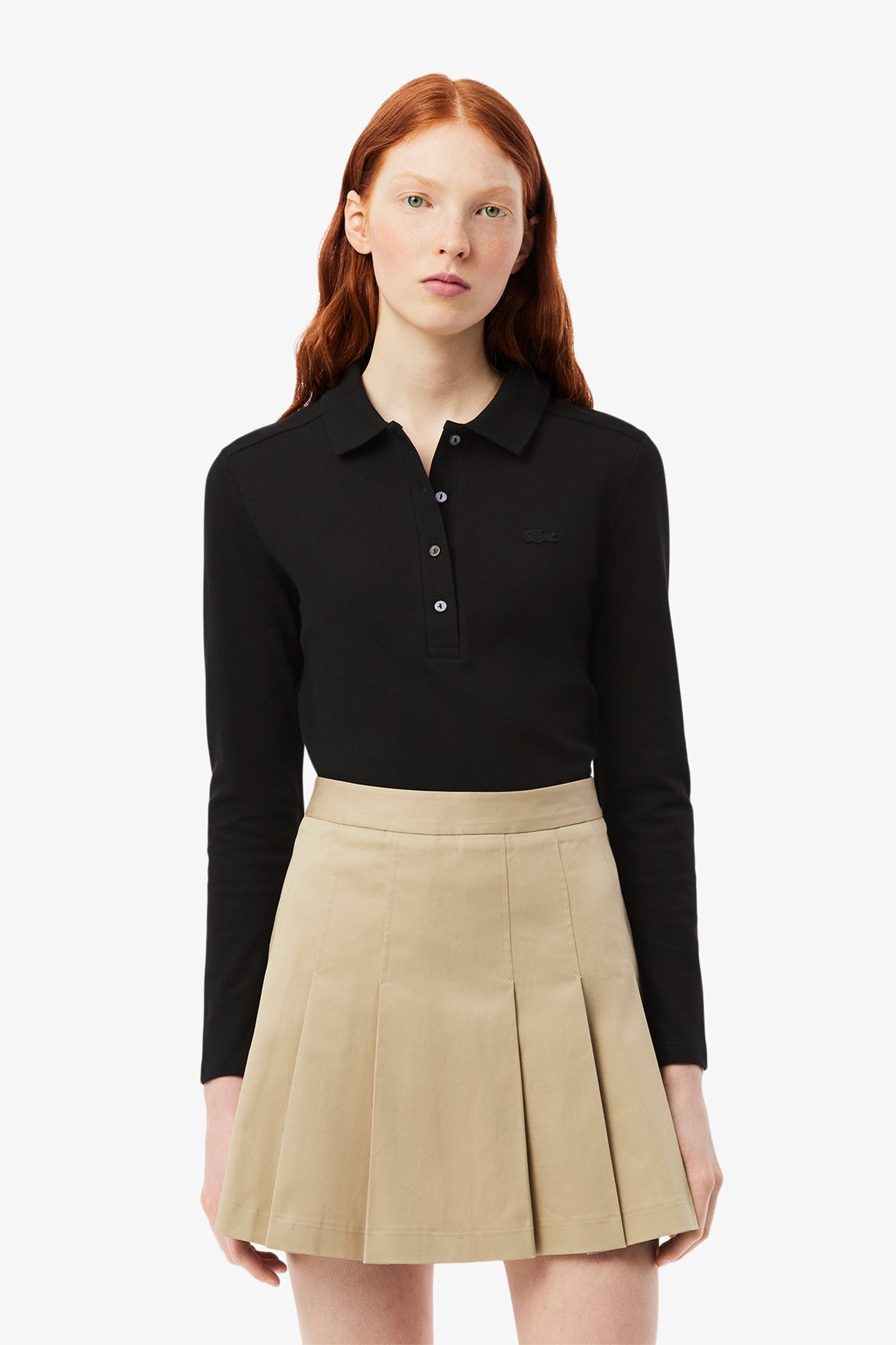 LONGSLEEVE POLO BLACK 1