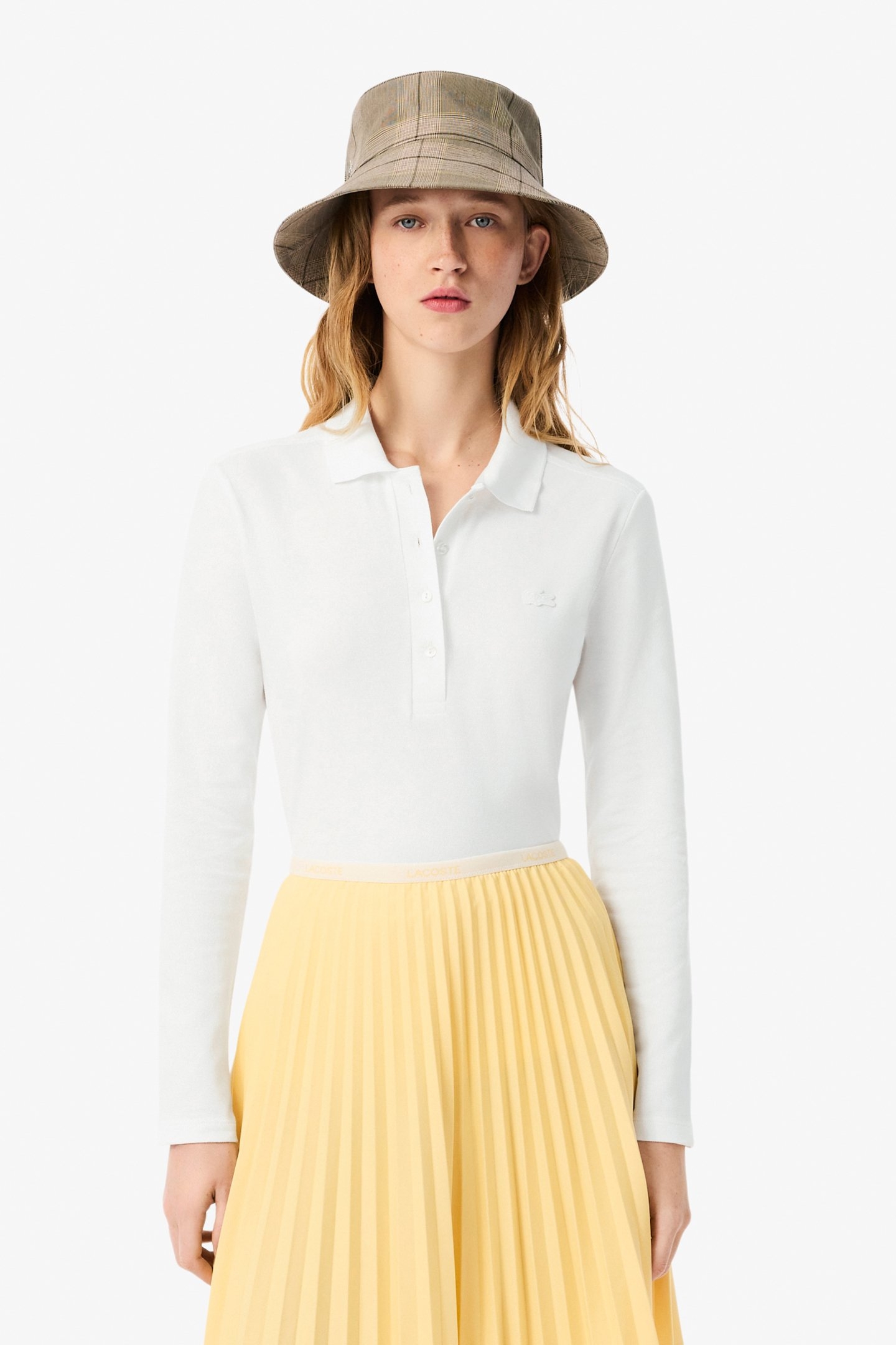 LONGSLEEVE POLO WHITE 1