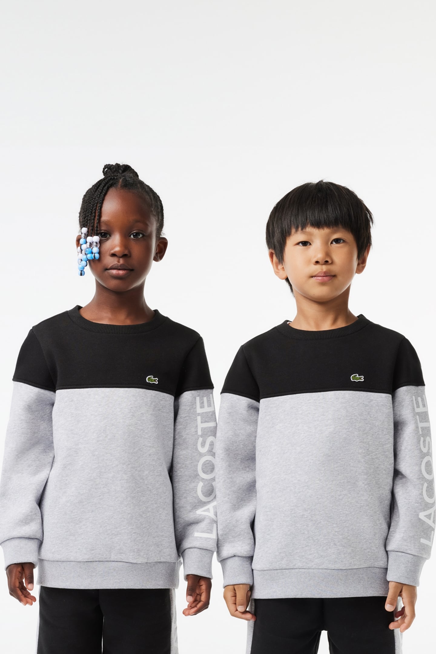 CHILDREN SWEATSHIRT BLACK/SILVER CHINE 1
