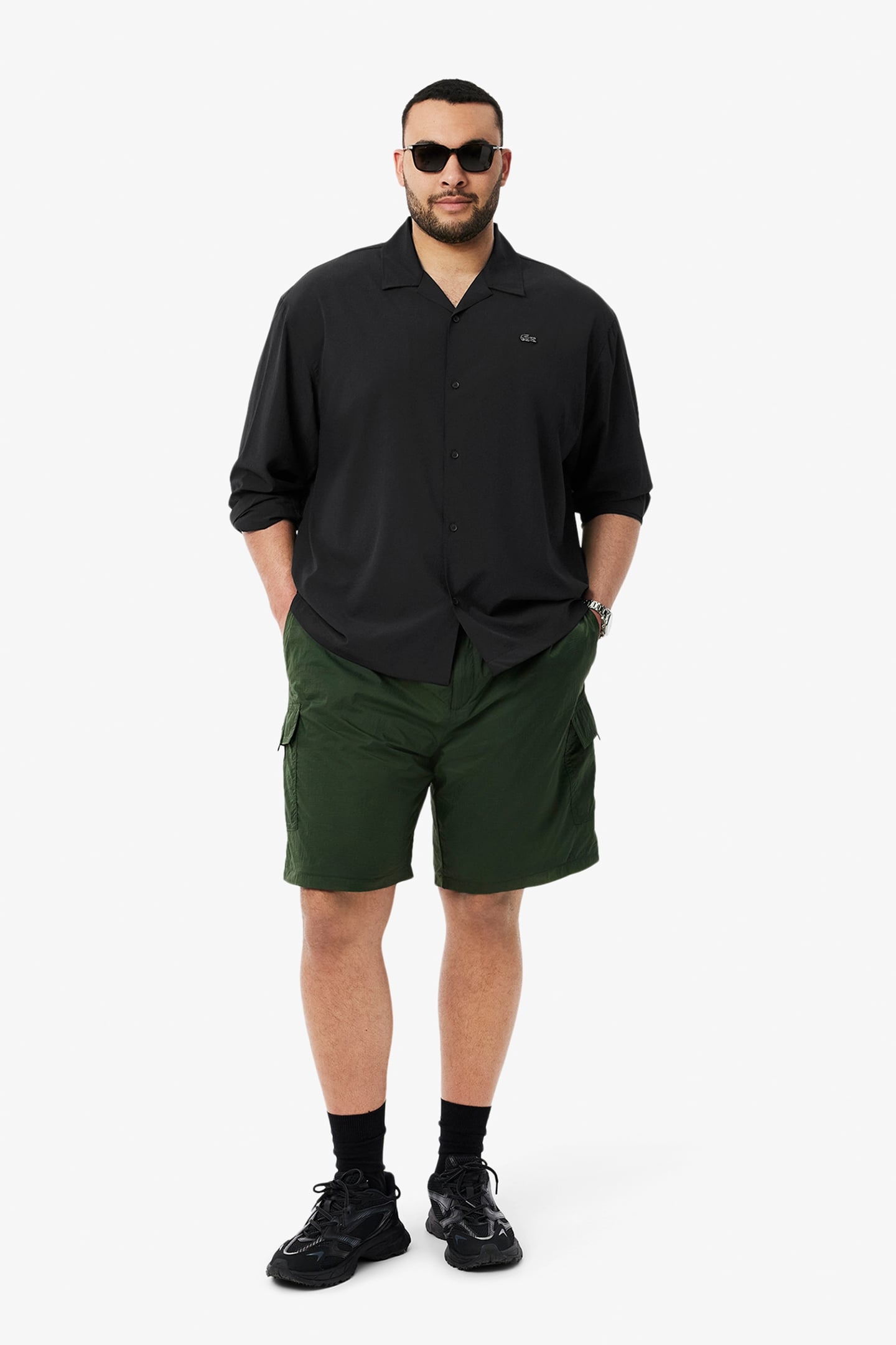 LONGSLEEVE WOVEN SHIRT BLACK 2