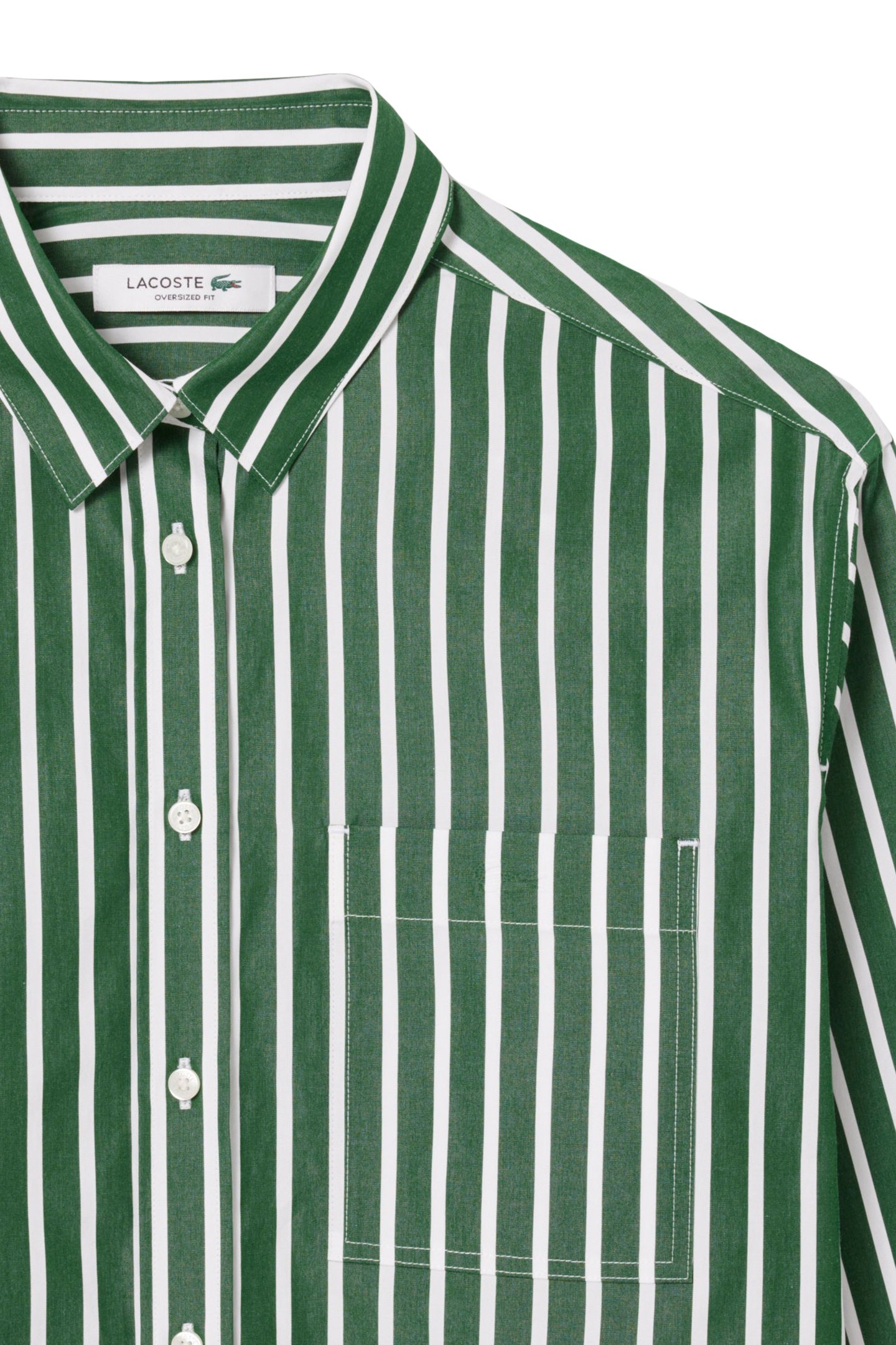 LONGSLEEVE WOVEN SHIRT GREEN/WHITE 2