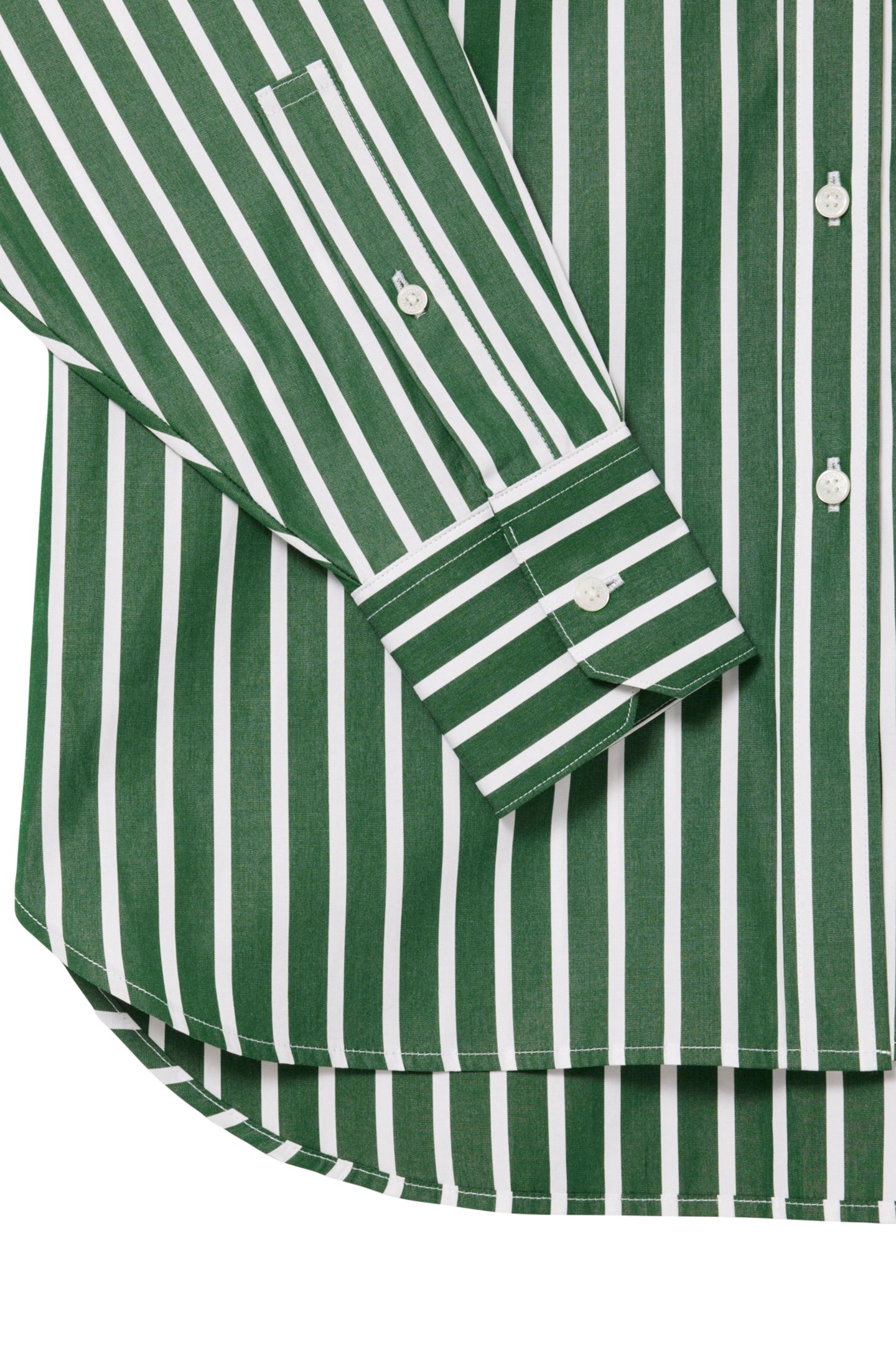 LONGSLEEVE WOVEN SHIRT GREEN/WHITE 3