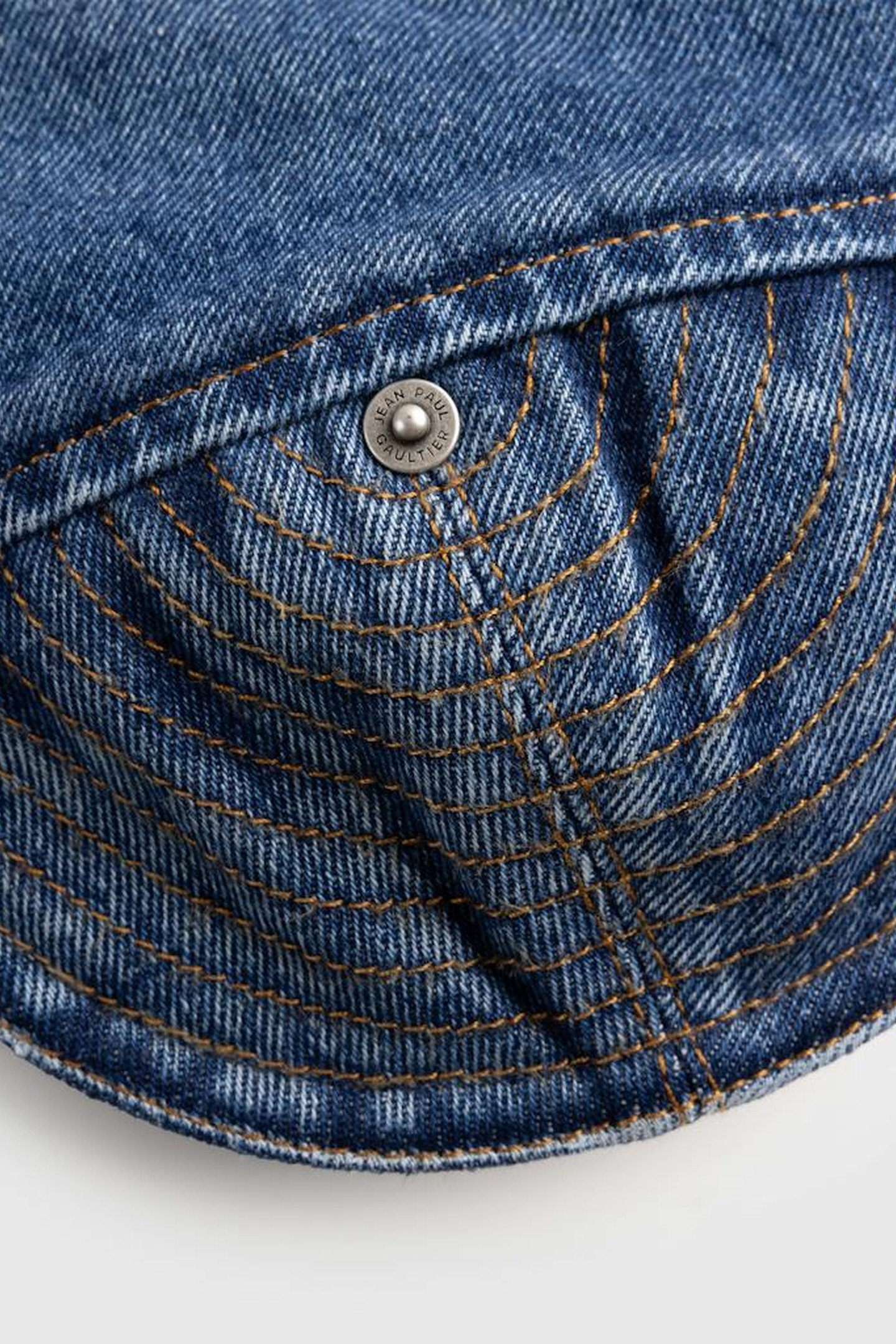 JEAN PAUL GAULTIER – CROPPED CONICAL DENIM JACKET BLUE 3