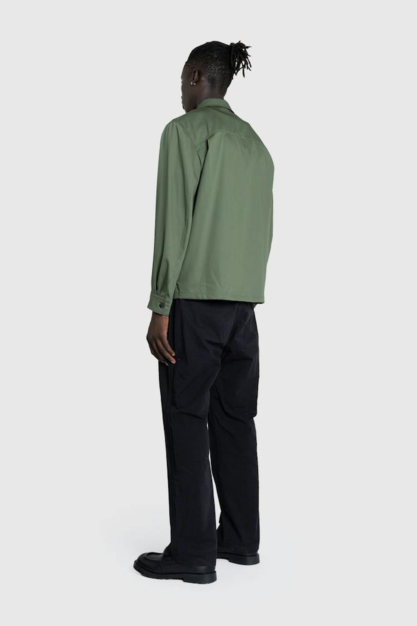 LEMAIRE – SOFT MILITARY OVERSHIRT SMOKY GREEN 3
