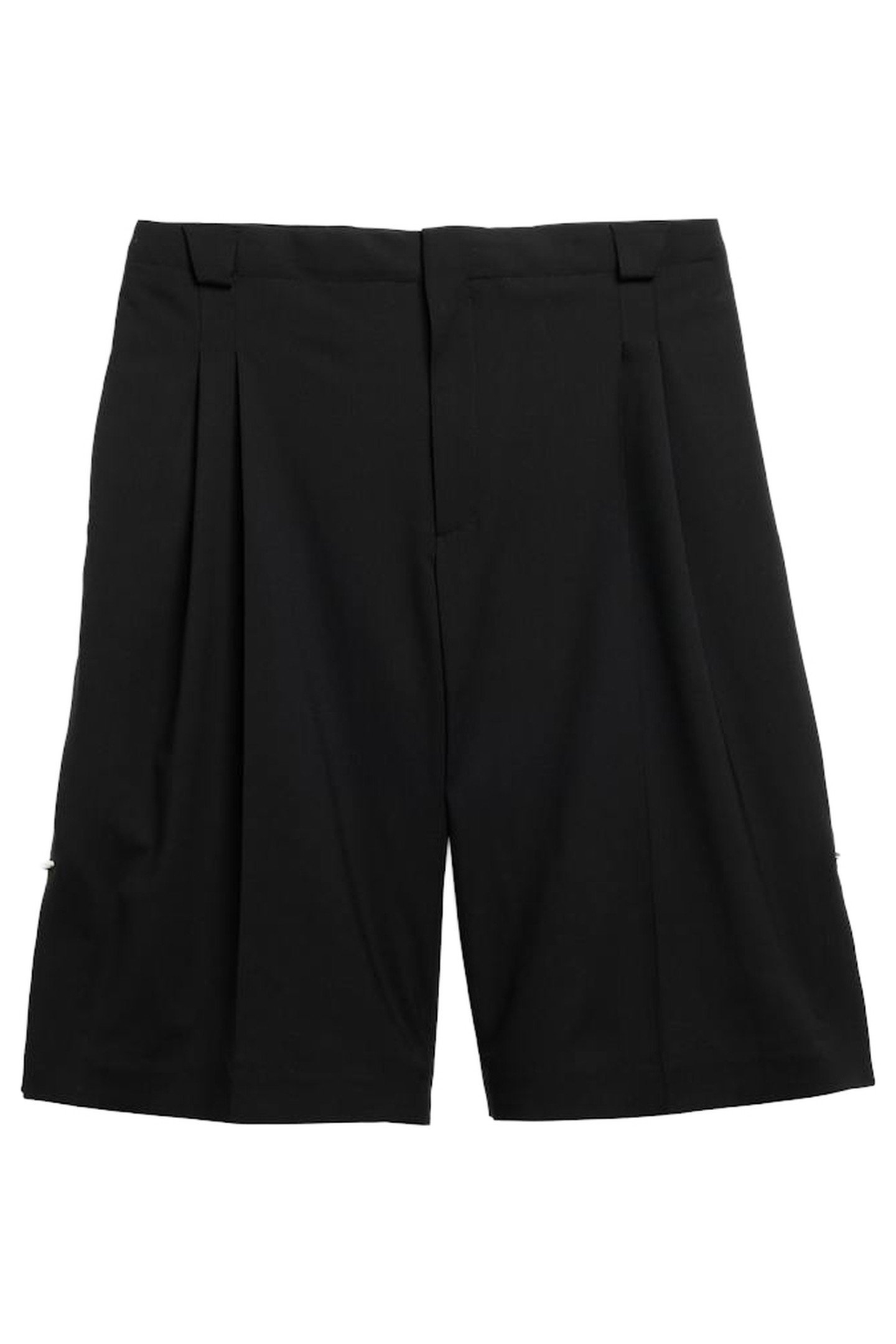 MUGLER – BERMUDA LONG SHORTS BLACK 1