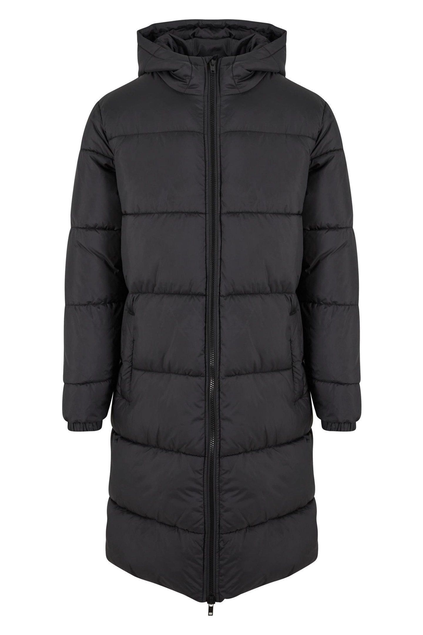 MENS LONG PUFFER COAT BLACK 1