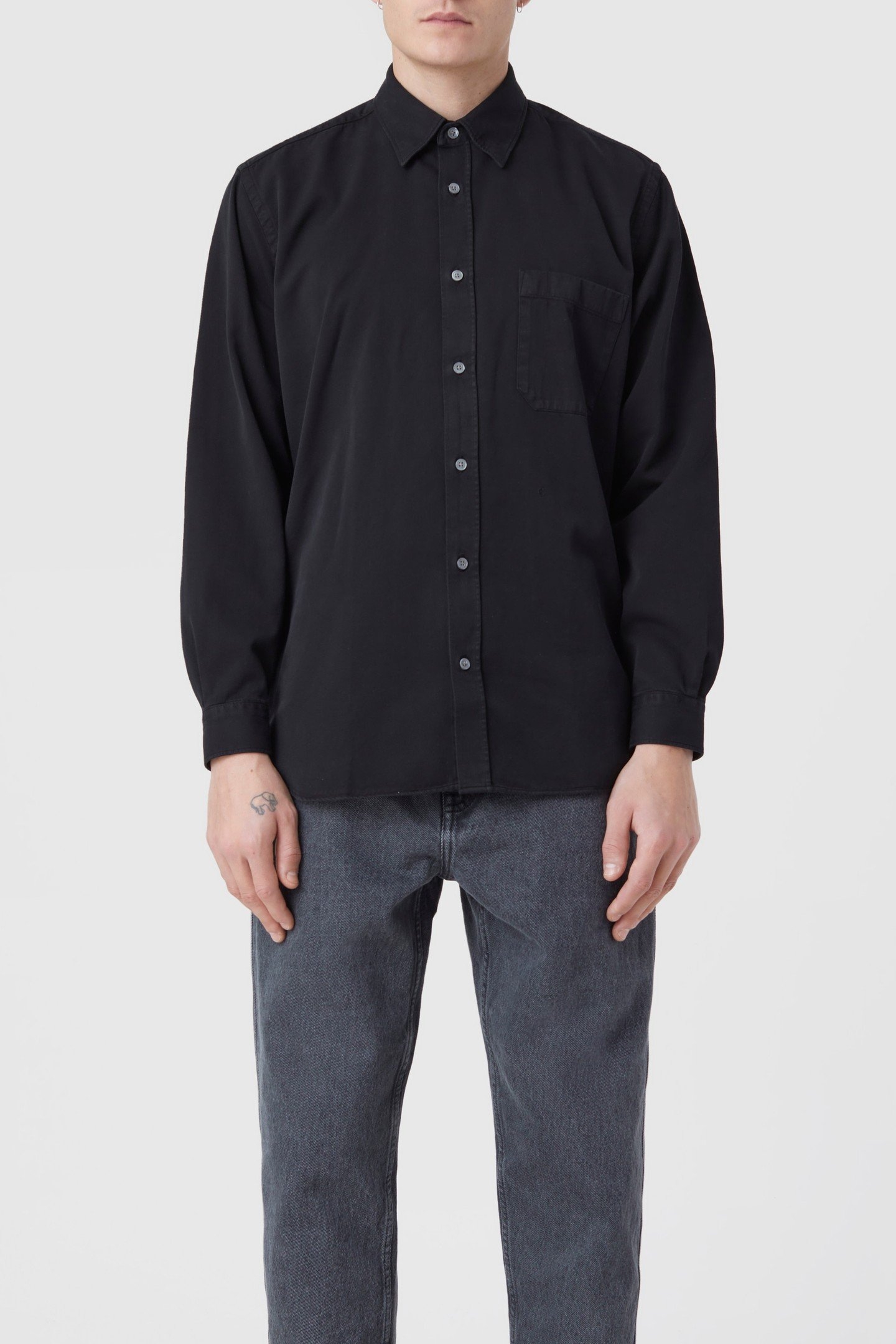 FORMAL ARMY SHIRT & BLOUSES BLACK 4
