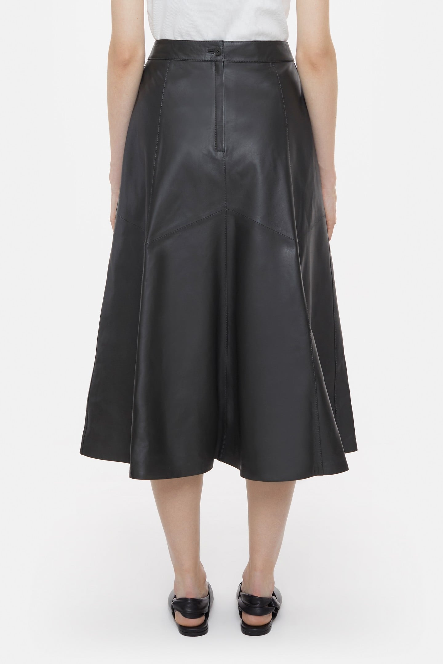 LEATHER SKIRT ARMY GREEN 5