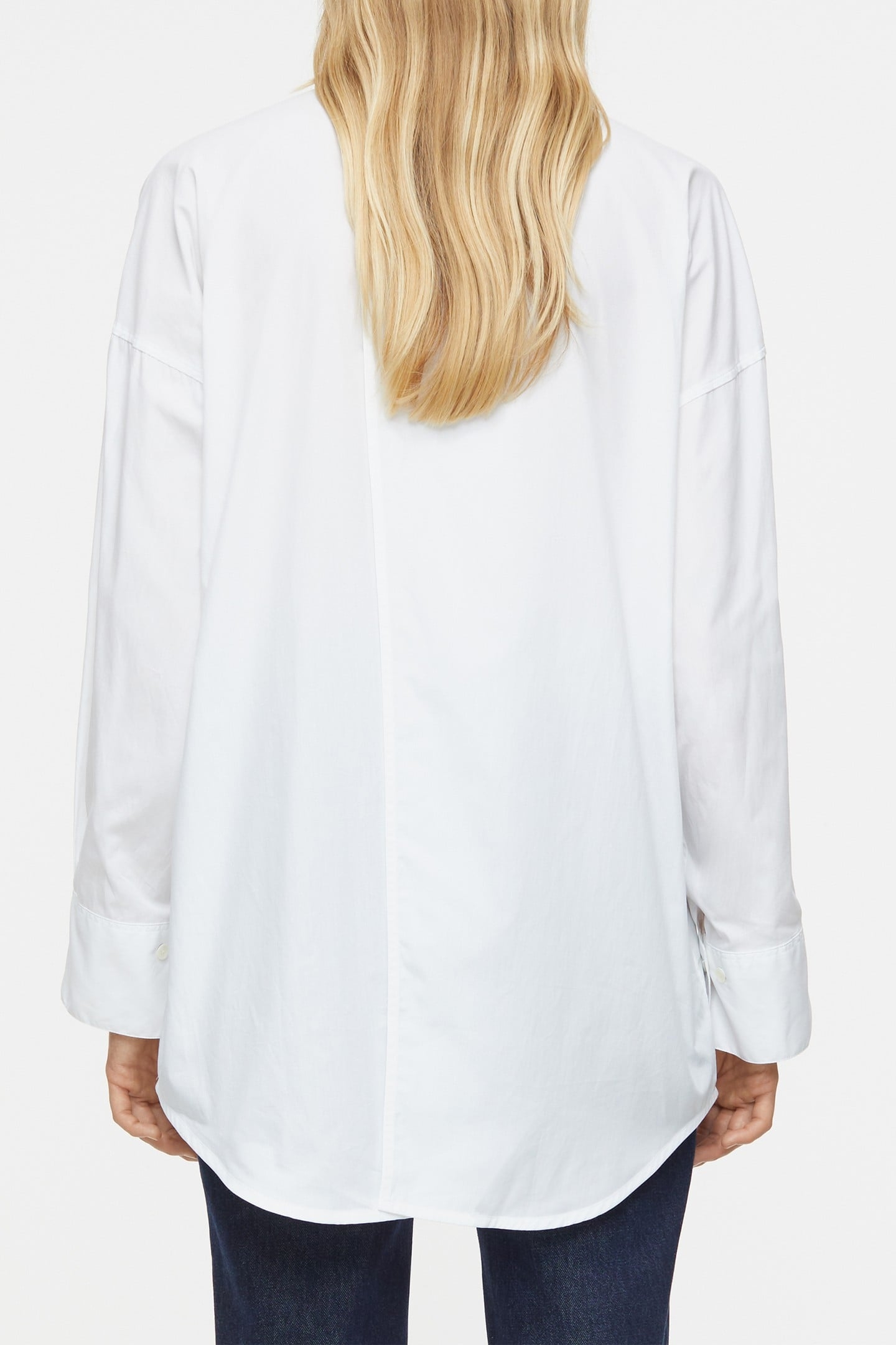 OPEN BACK BLOUSE SHIRT WHITE 4