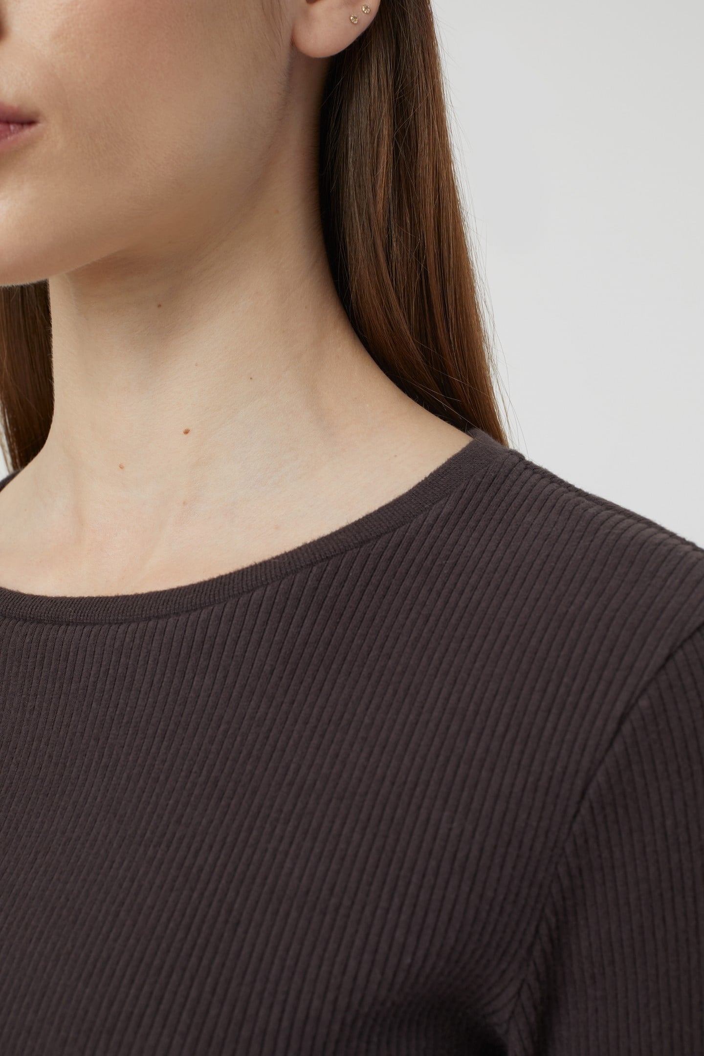 CROPPED LONGSLEEVE T-SHIRTS MOCHA 5