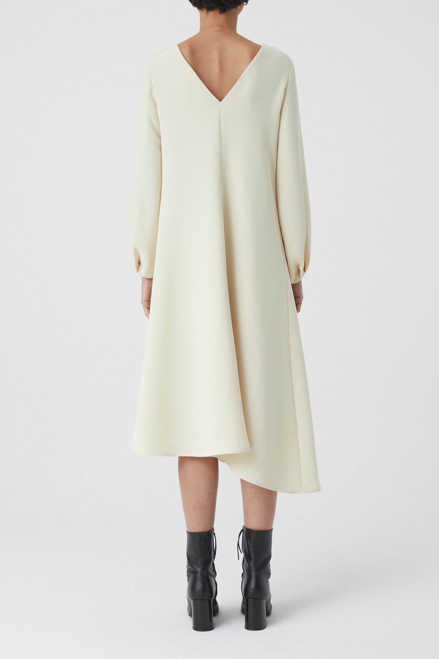 DEEP NECK LONG SLEEVE DRESS SHELL 5