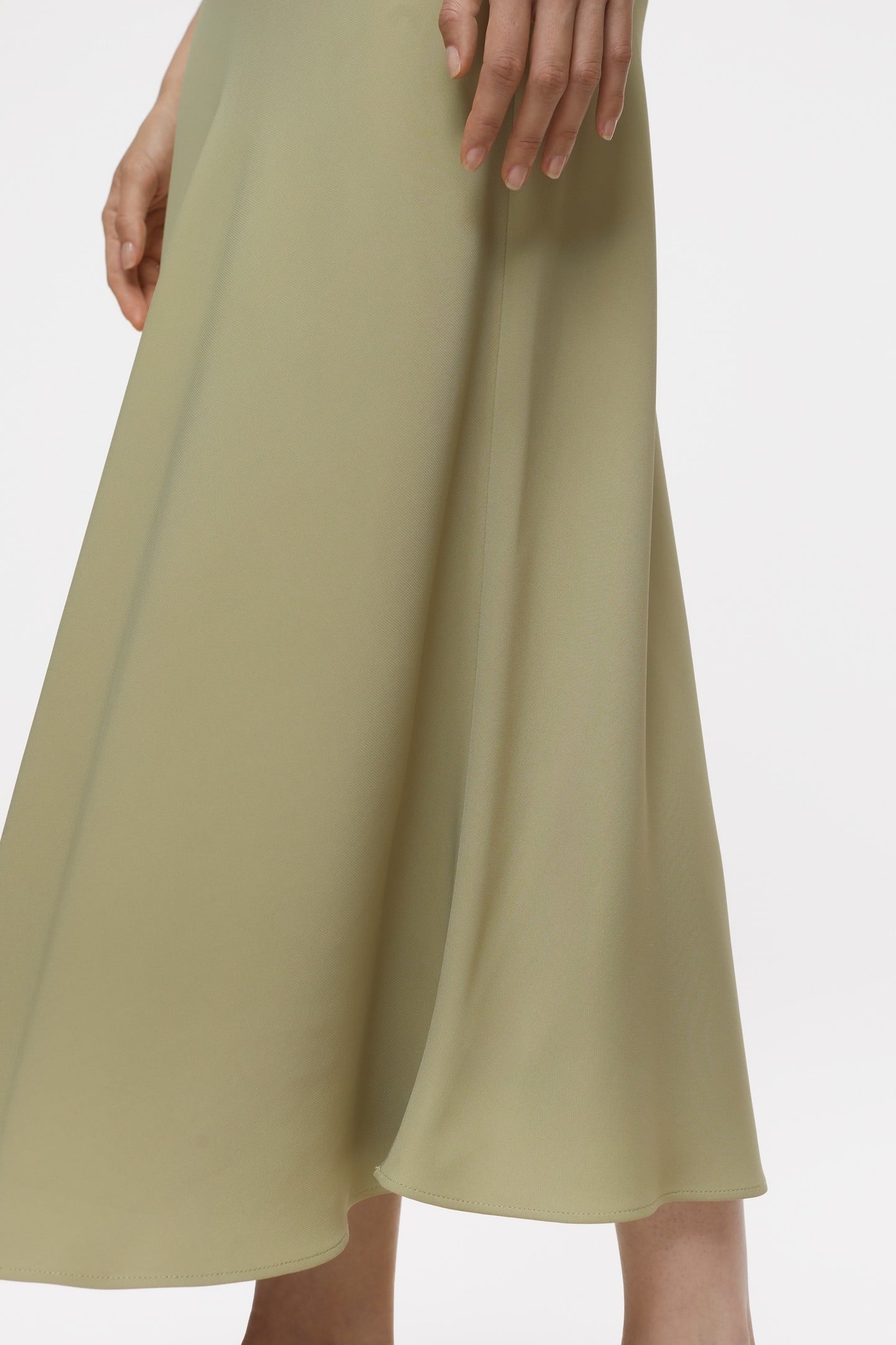 A SHAPE SKIRT SAGE TEA 5