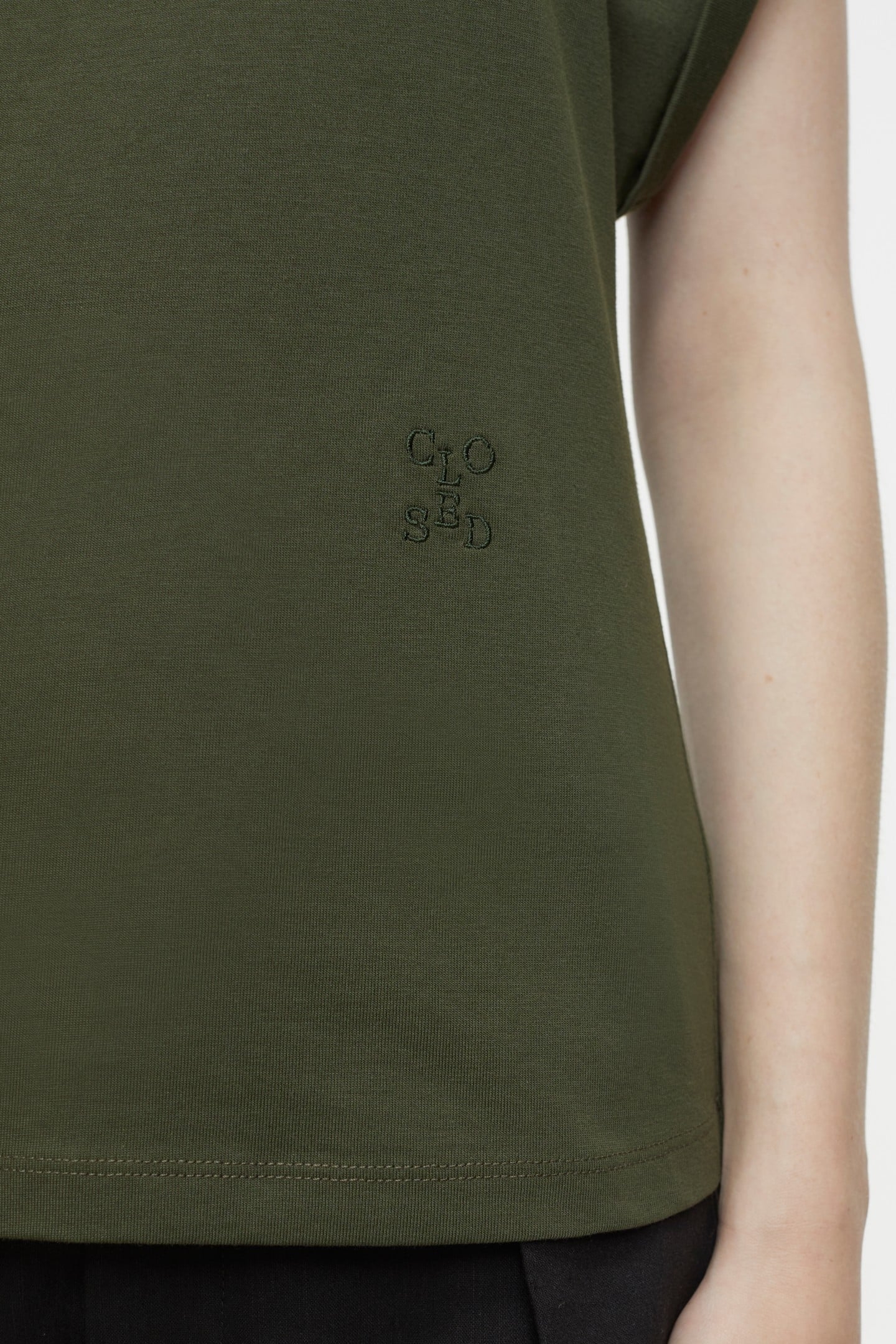 CREWNECK SLEEVELESS T-SHIRTS GREEN WEED 5