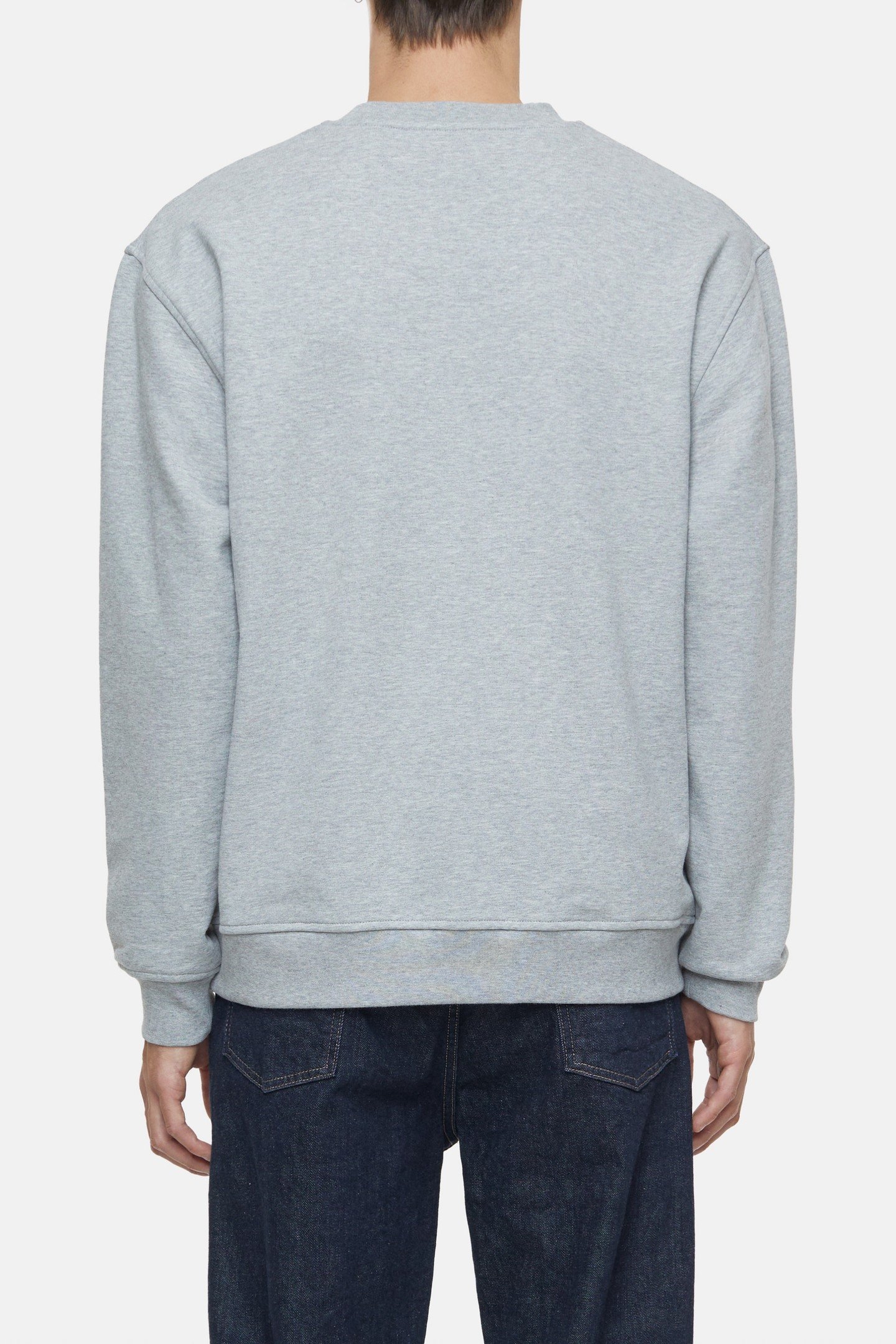 LOGO CREWNECK SWEAT T-SHIRTS LIGHT GREY MELANGE 5