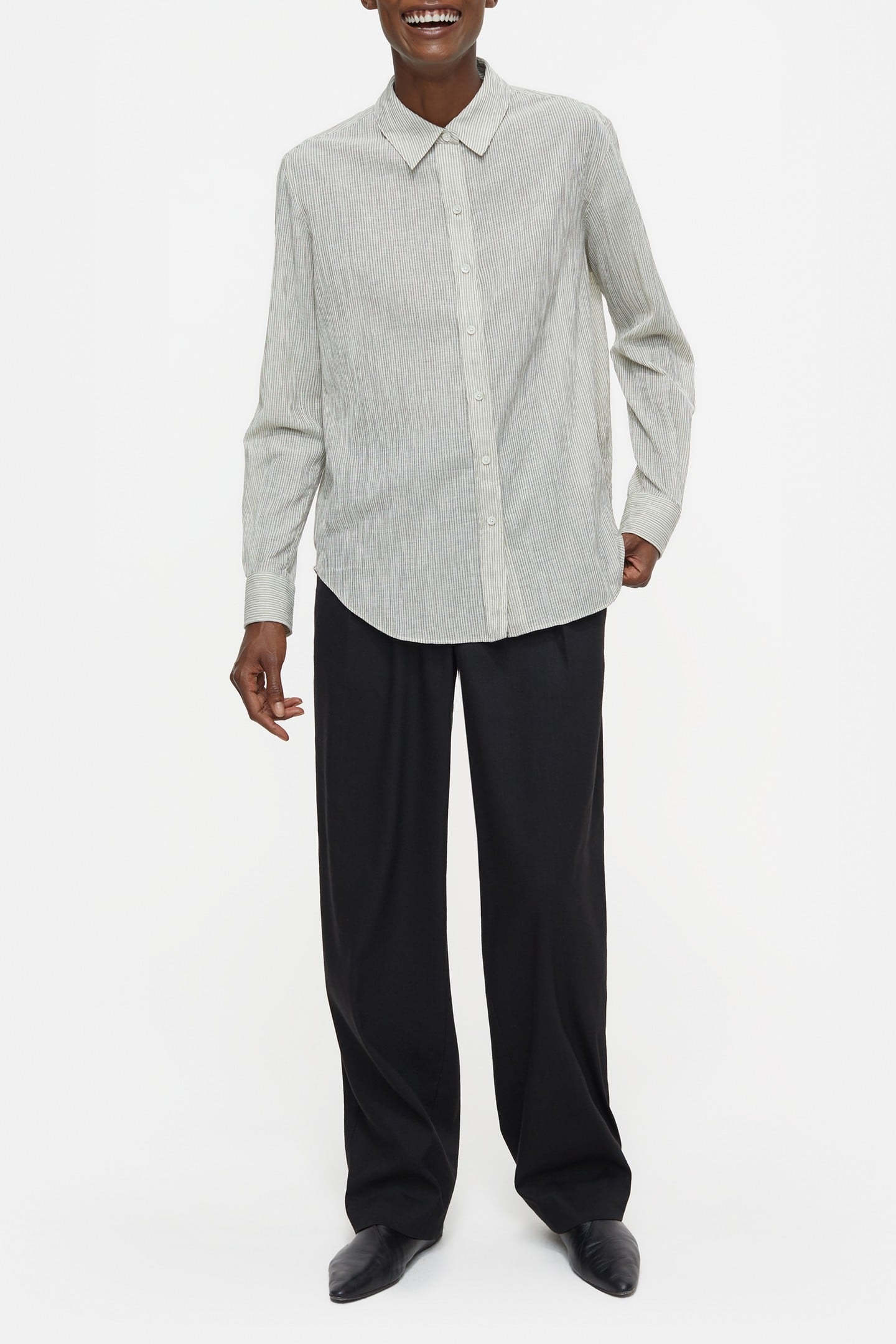 LONG SLEEVE SHIRT & BLOUSES IVORY 1