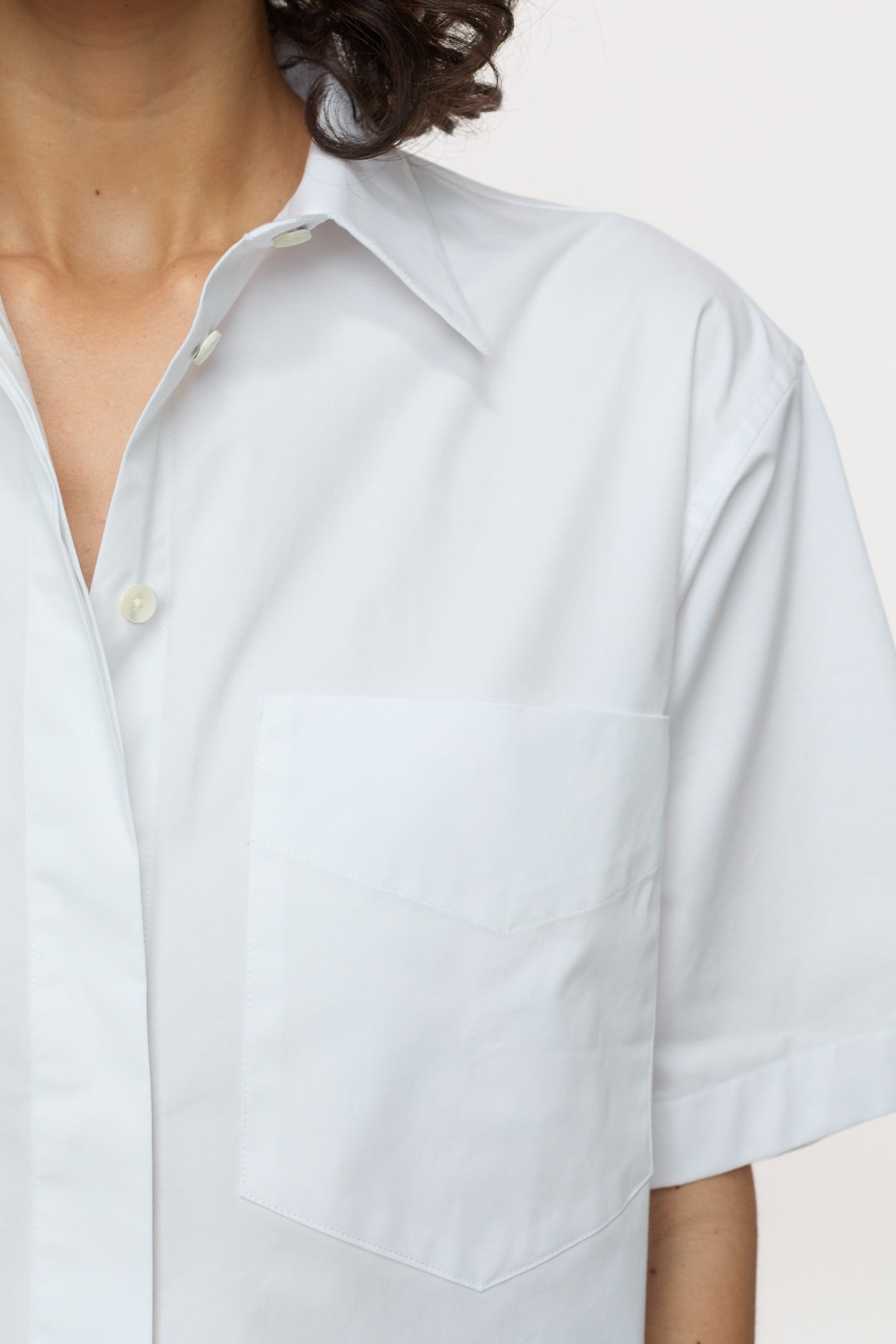 SHORT SLEEVE SHIRT & BLOUSES WHITE 4