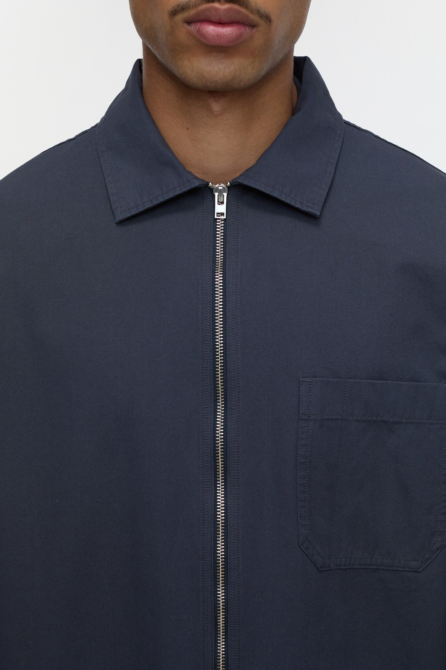 ZIPPED SHIRT & BLOUSES SMOKEY BLUE 2