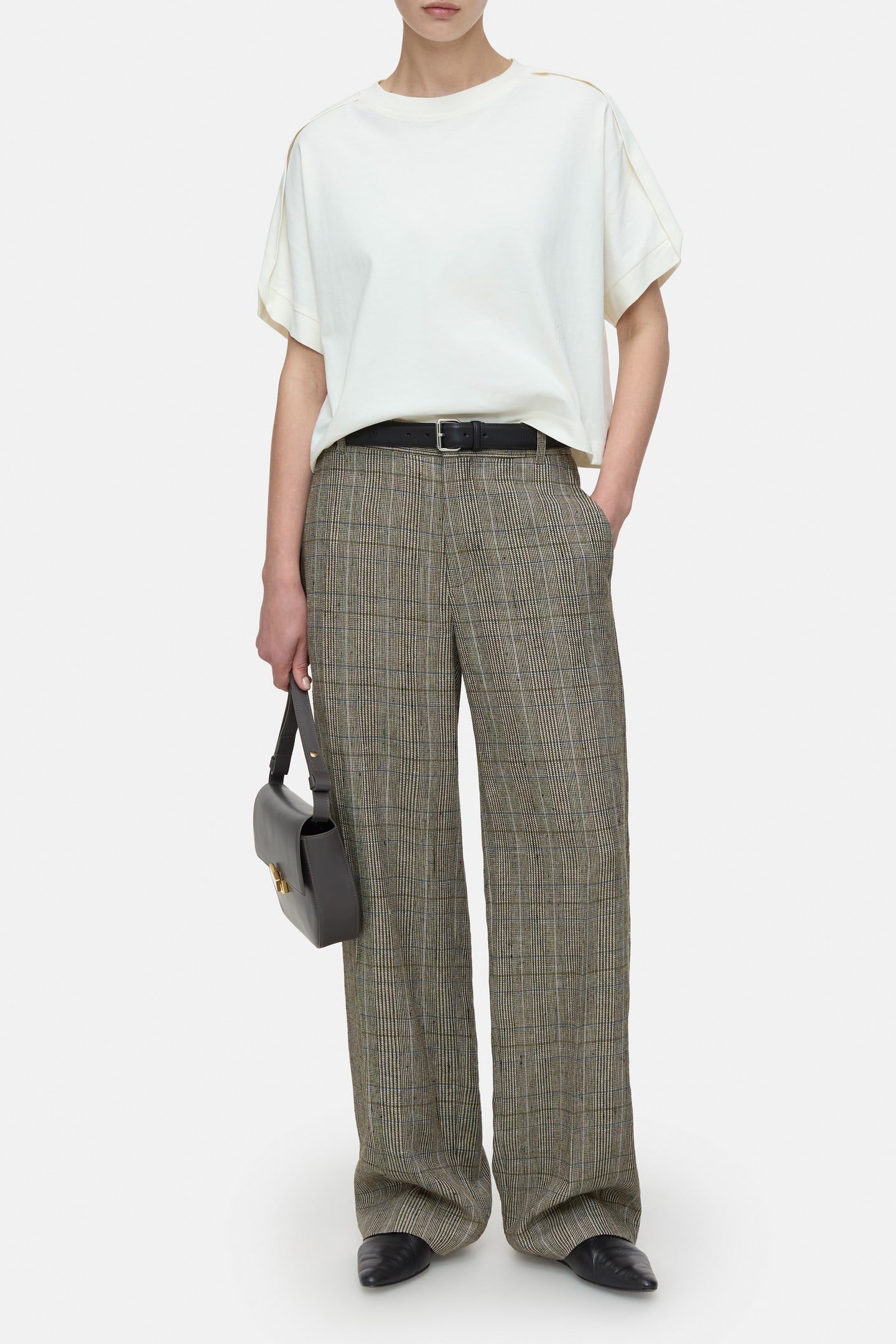 DRAPED T-SHIRT T-SHIRTS IVORY 2