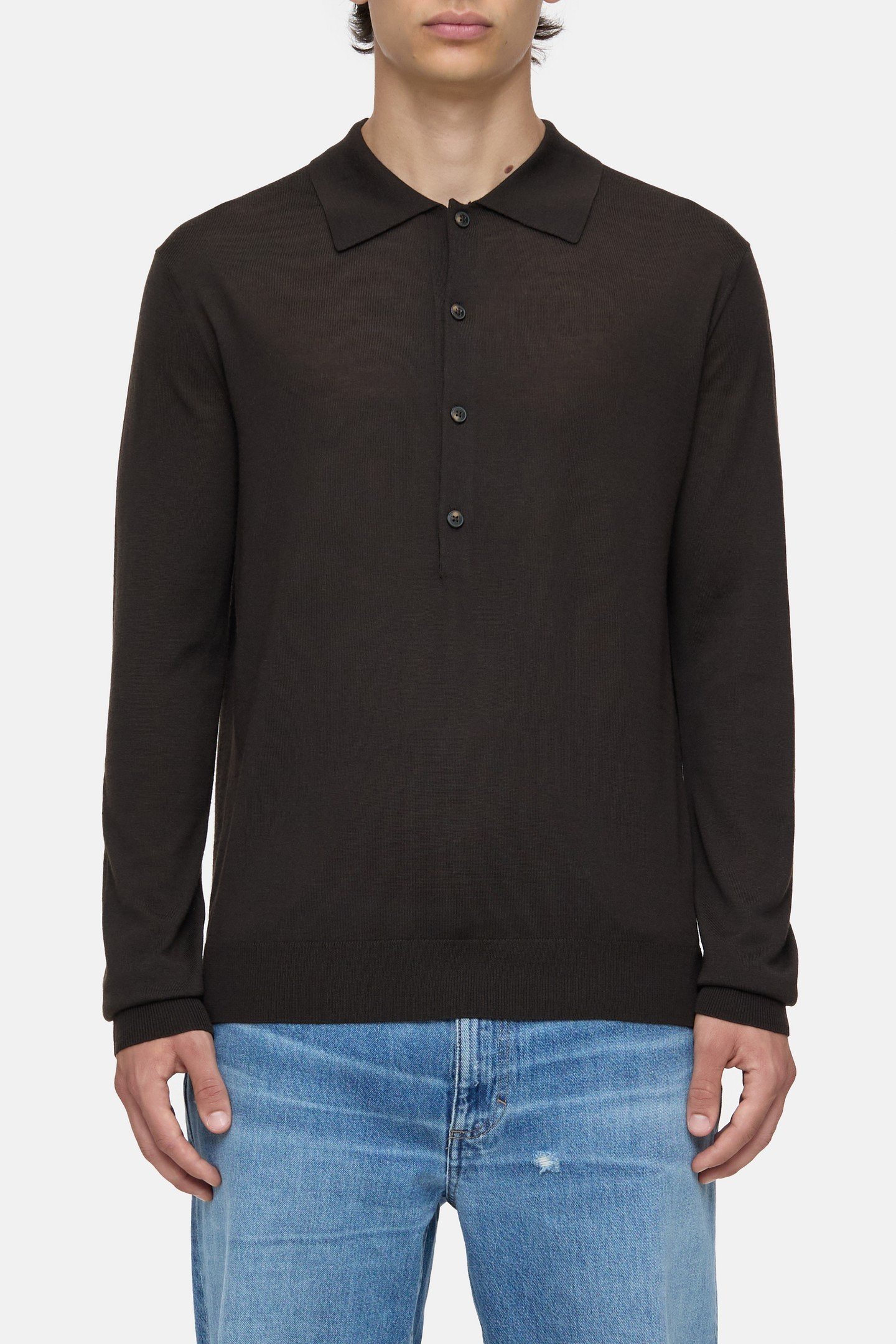 POLO JUMPER KNITS EBONY 1