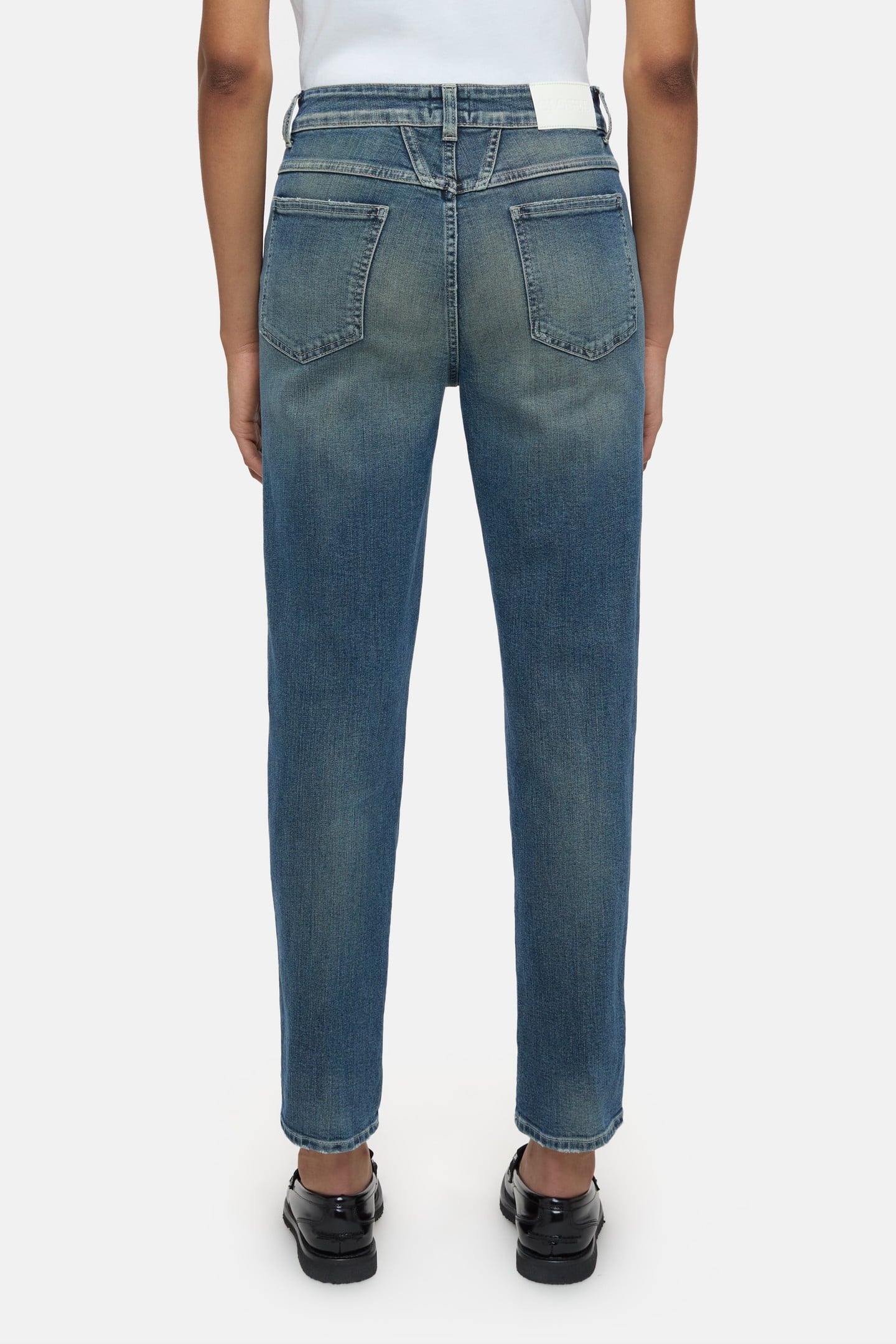 PEDAL PUSHER JEANS MID BLUE 2